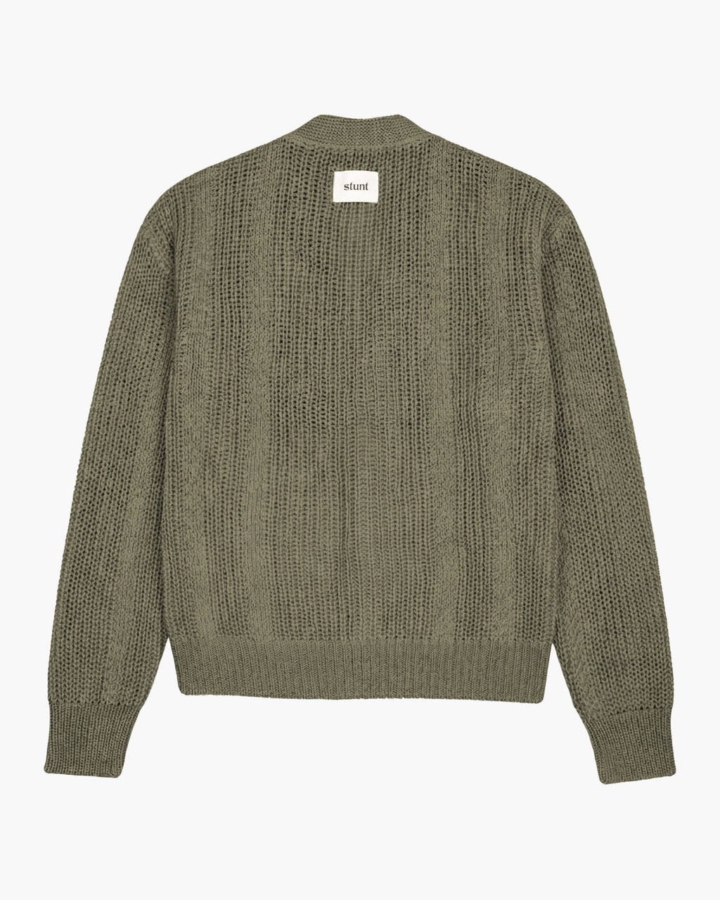 Khaki 100% Cotton Seed Stitch Cardigan