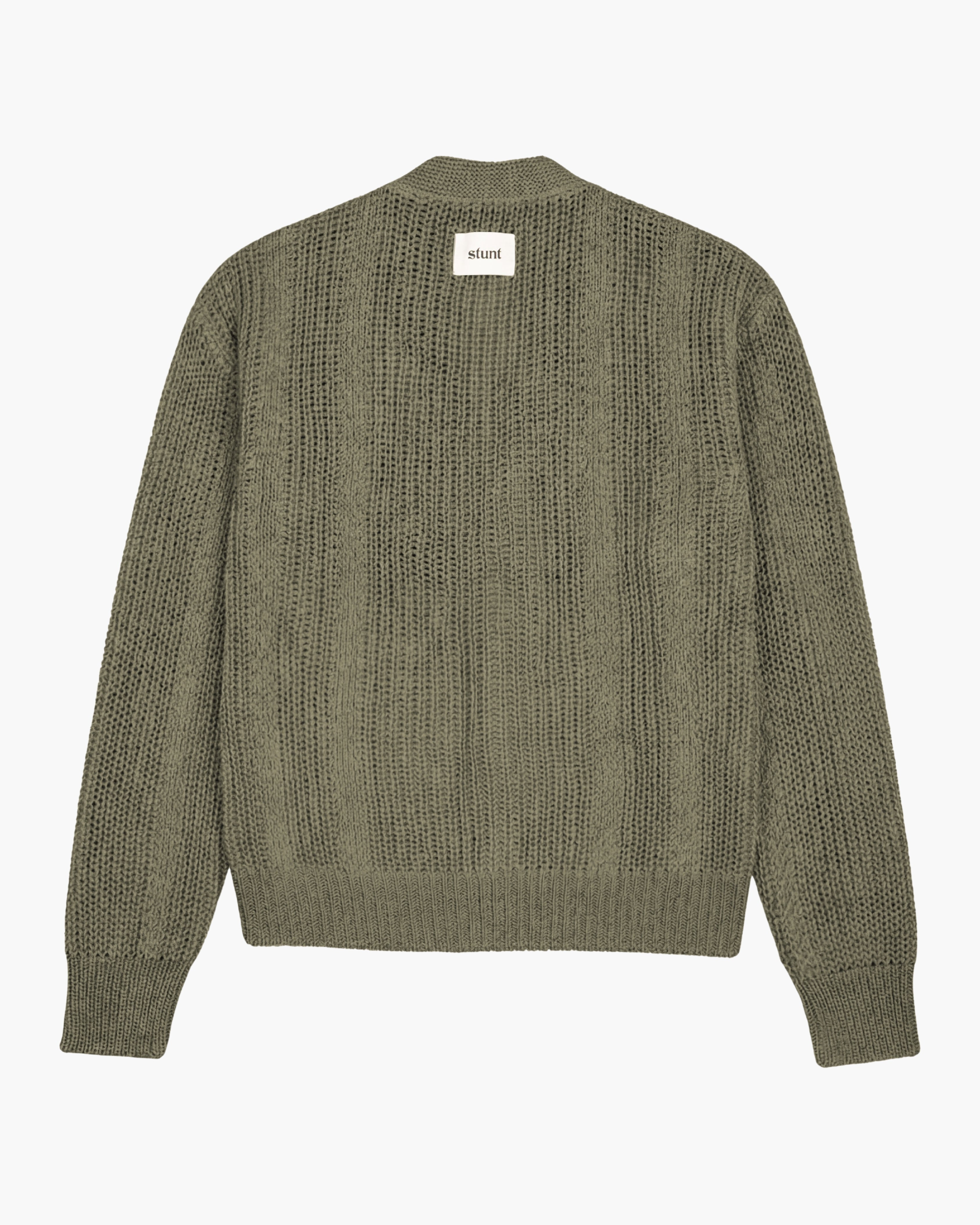 Khaki 100% Cotton Seed Stitch Cardigan