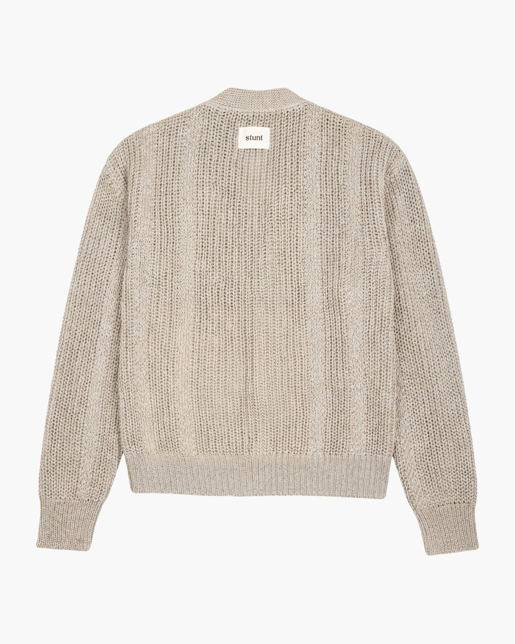 Stone 100% Cotton Seed Stitch Cardigan