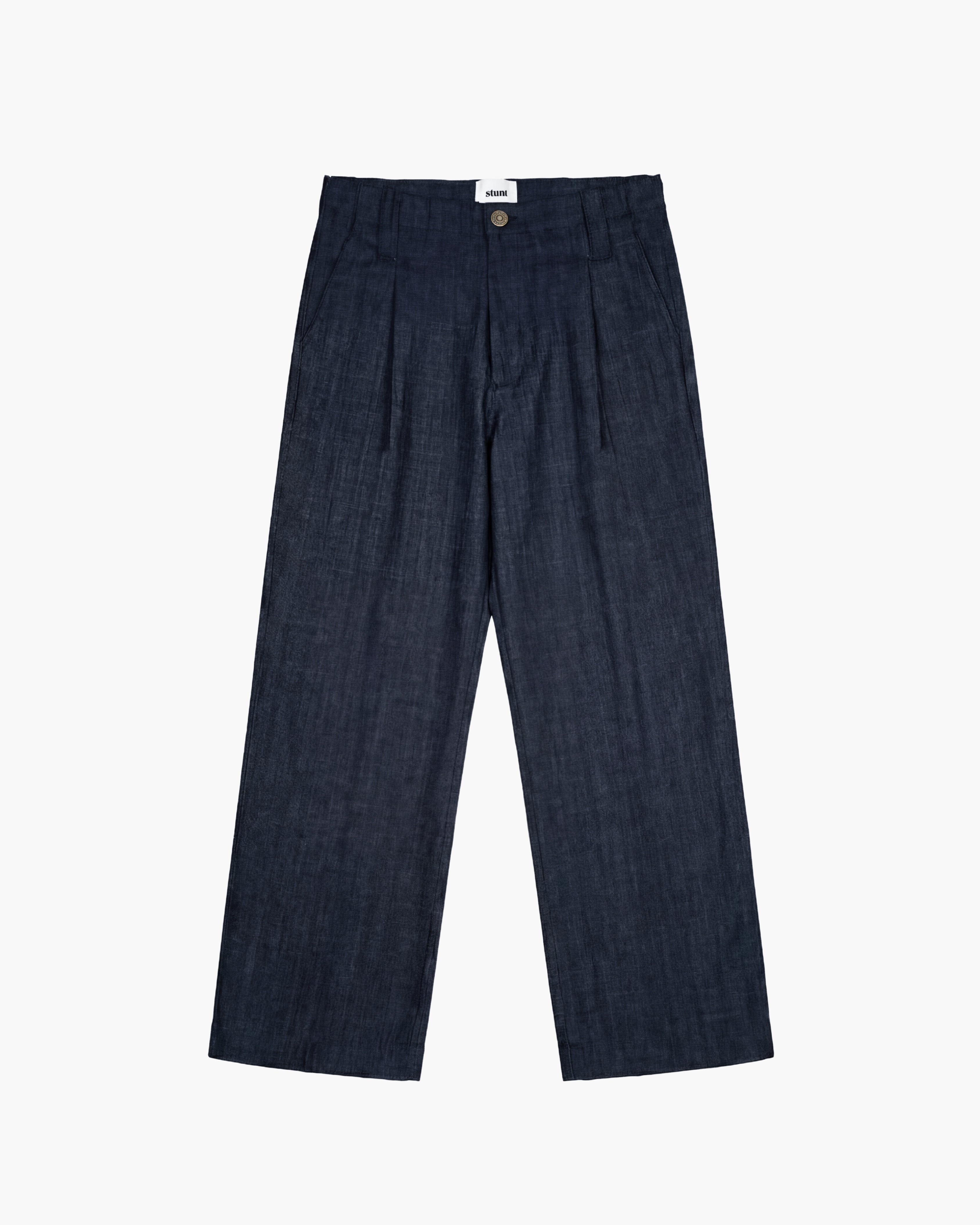 Midnight Blue Wide Leg Denim Pant