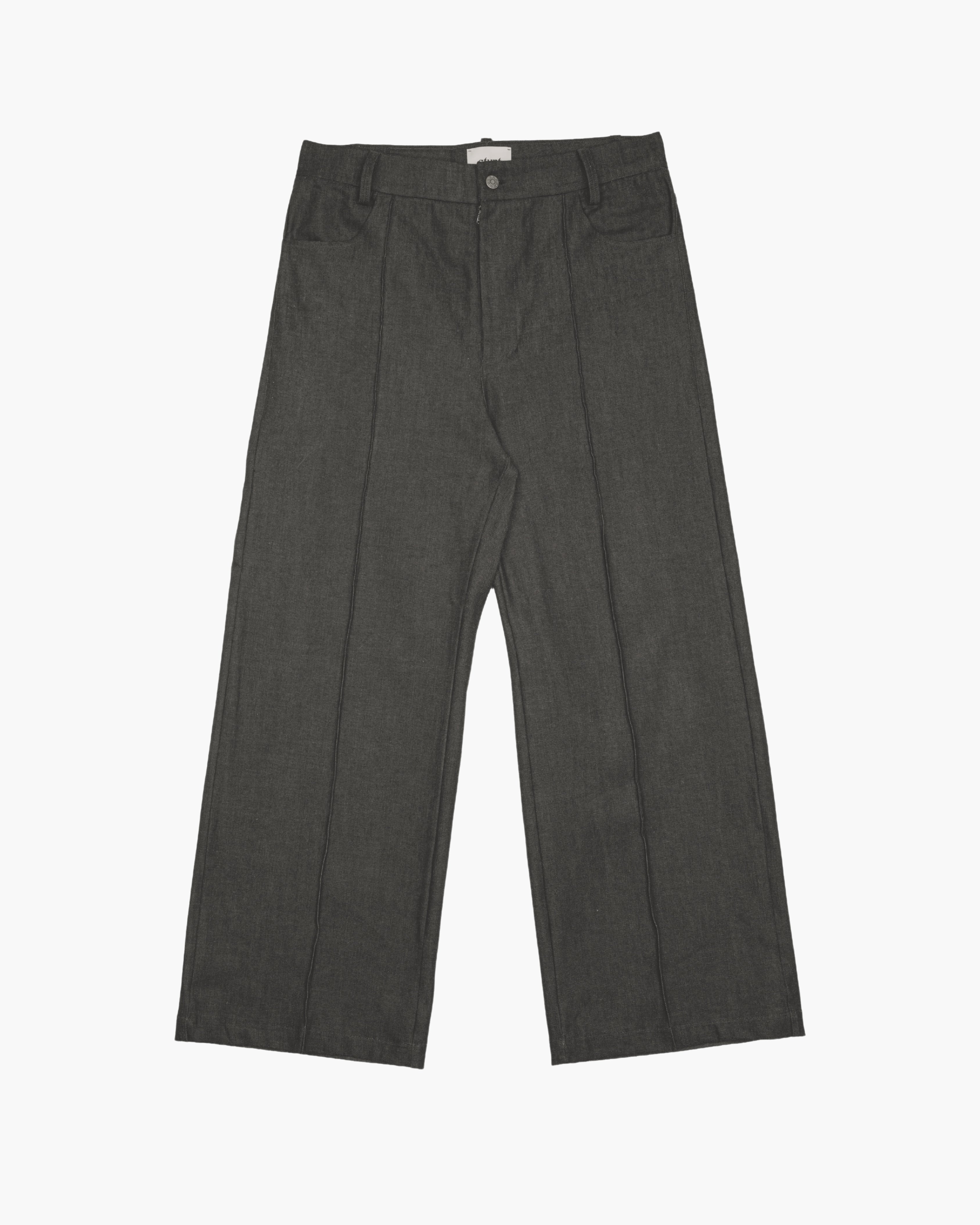 Concrete Black Baggy Denim Pant