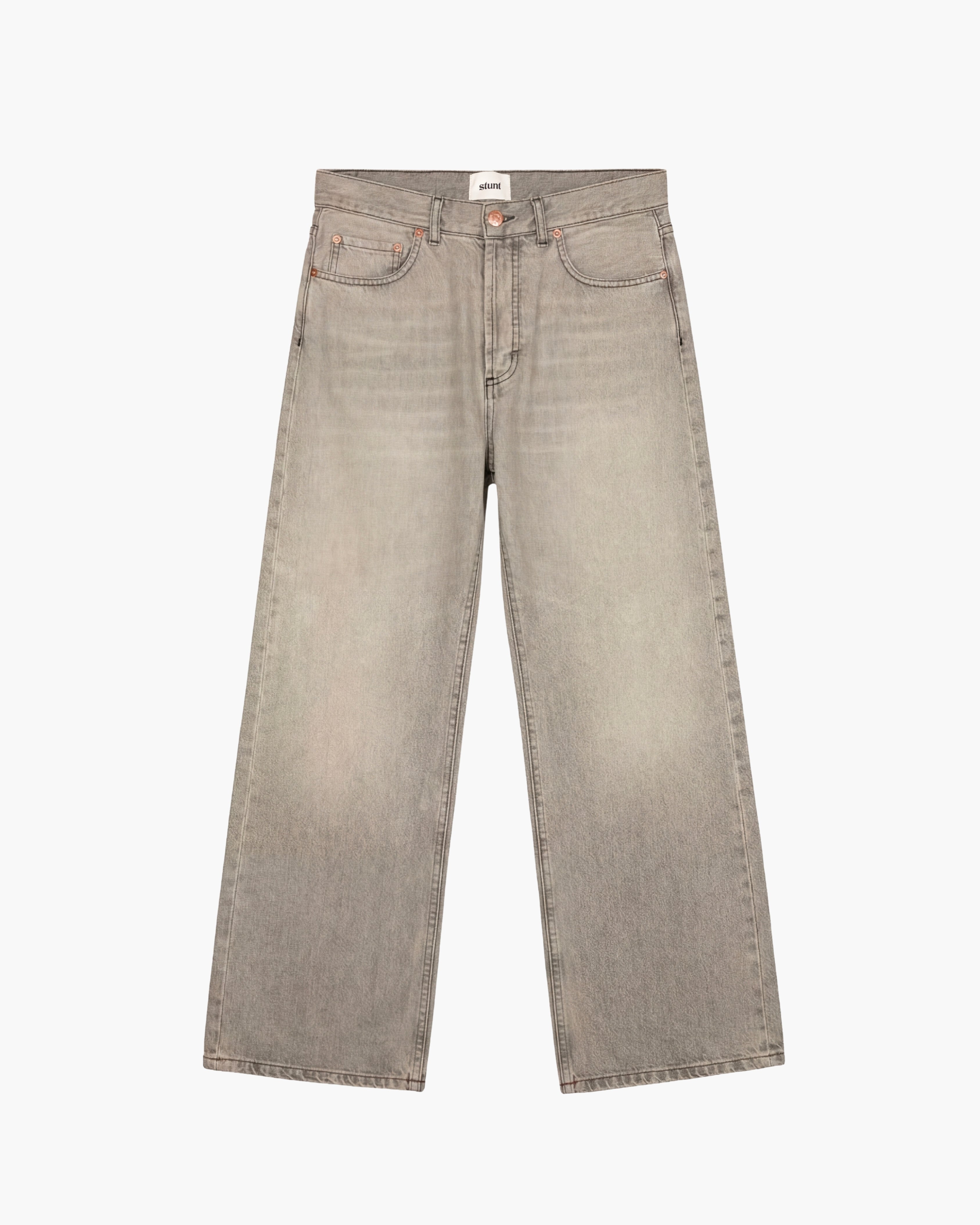Washed Grey Bootcut Denim