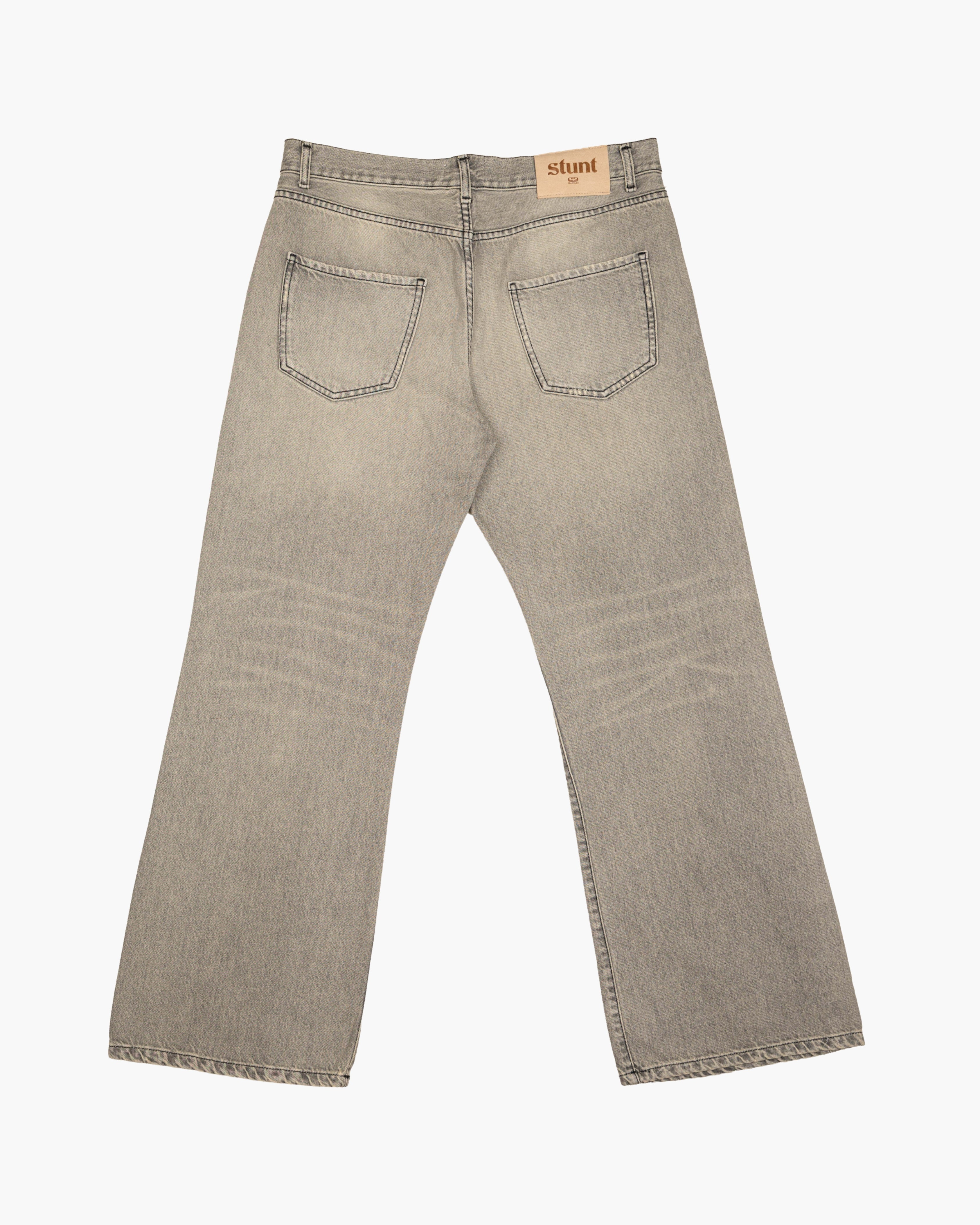 Washed Grey Bootcut Denim