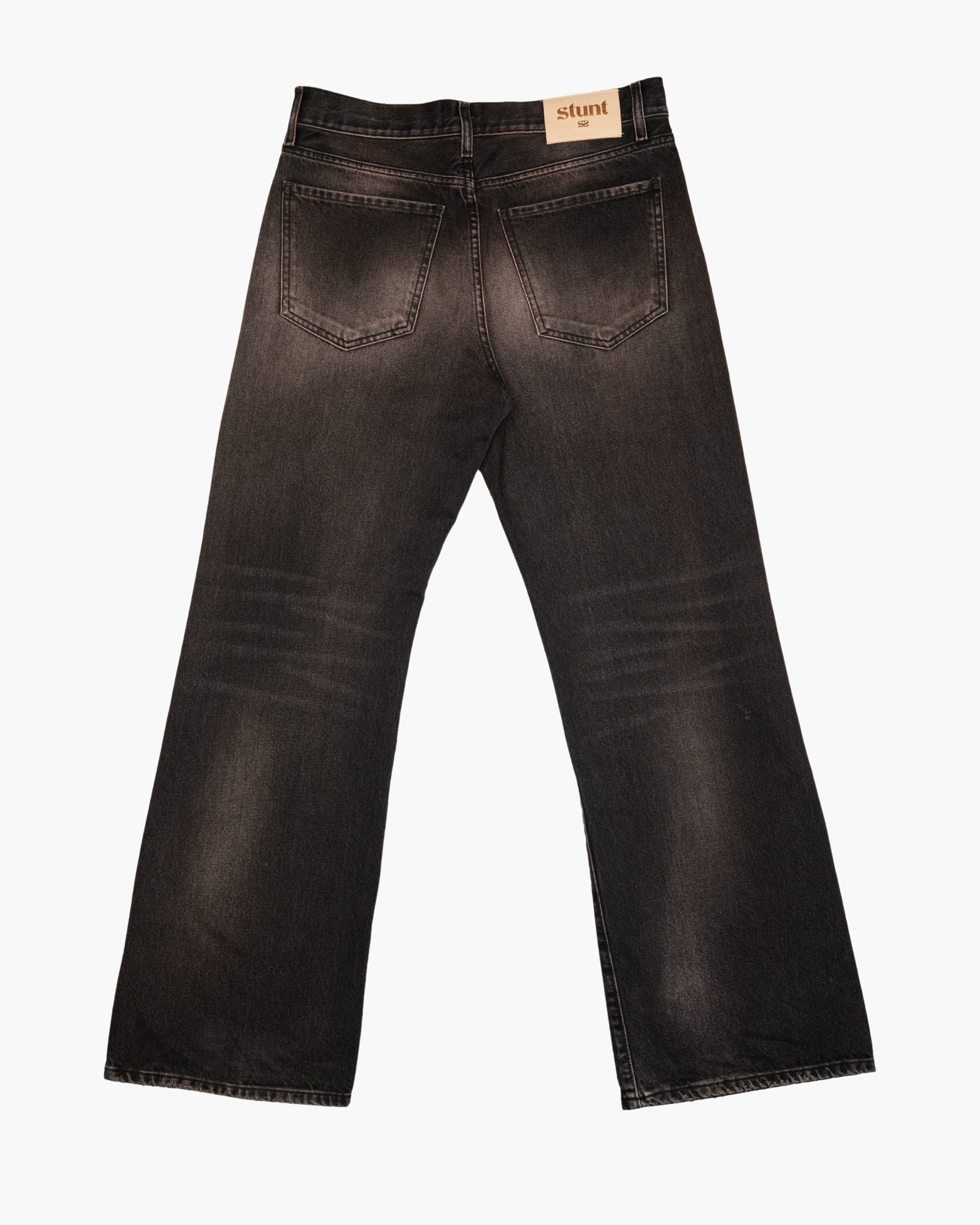 Washed Brown Bootcut Denim