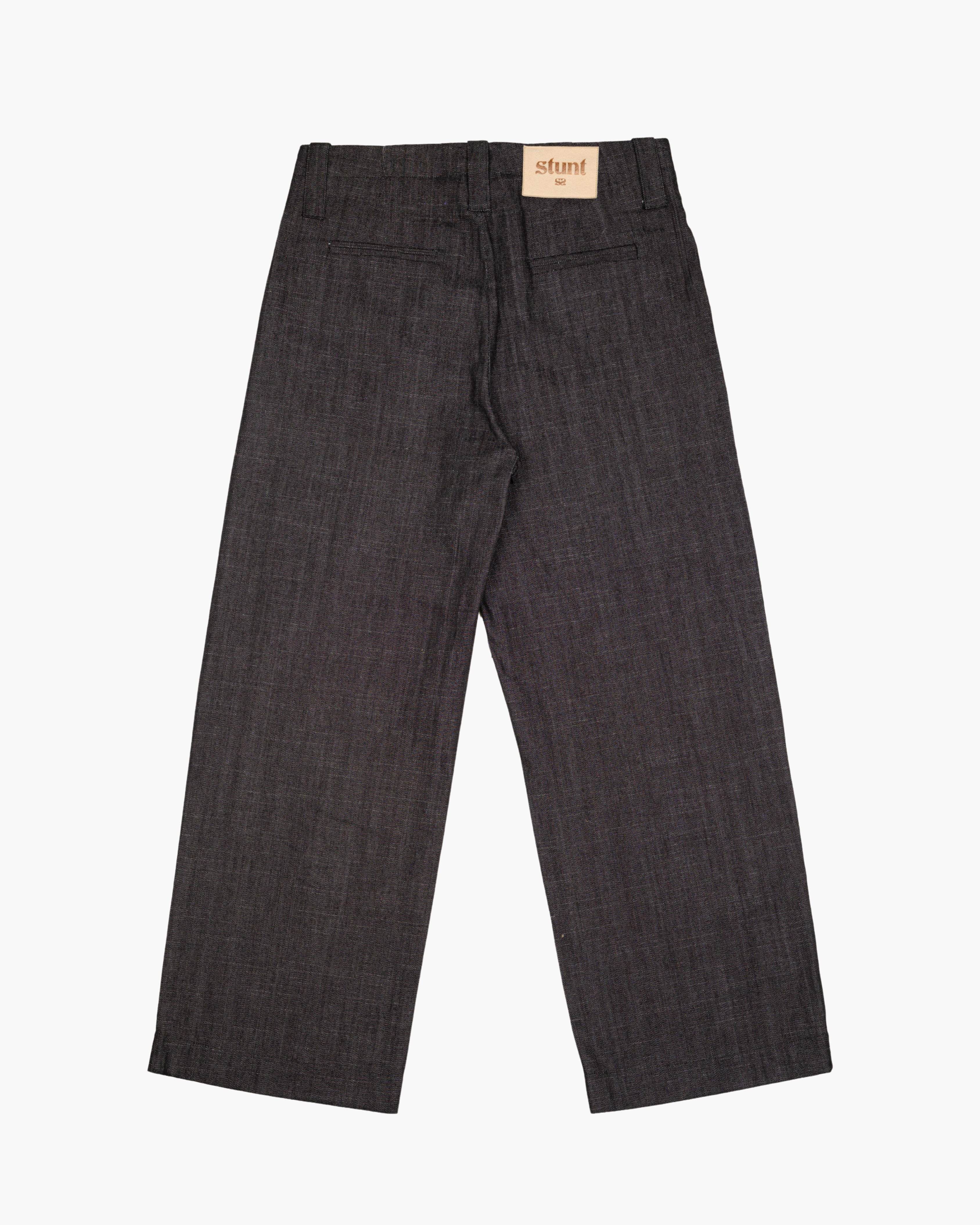 Concrete Black Wide Leg Denim Pant