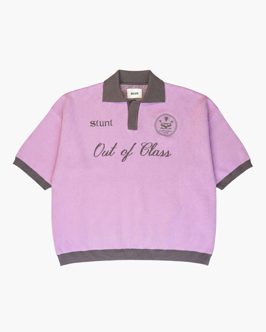 Cocoa Pink "Out of Class" Cotton Knit Polo