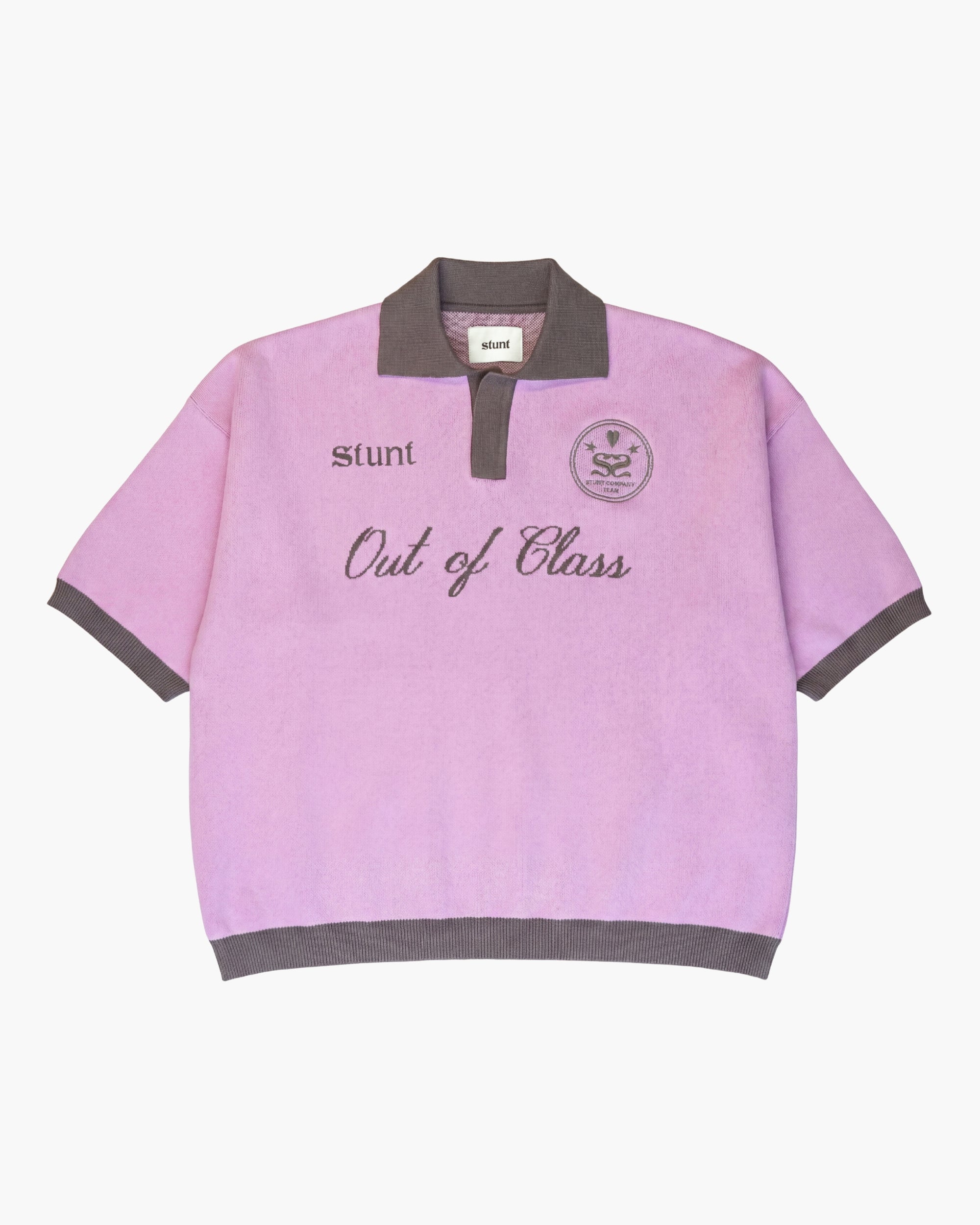 Cocoa Pink "Out of Class" Cotton Knit Polo