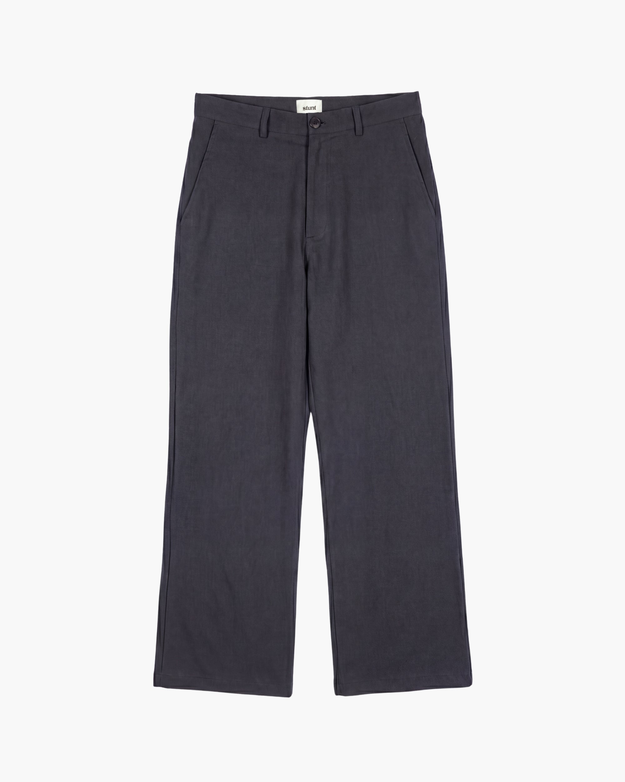 Jet Black Bootcut Linen Pants