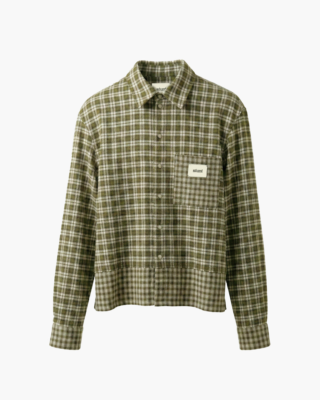 Green Check Patch Shirt