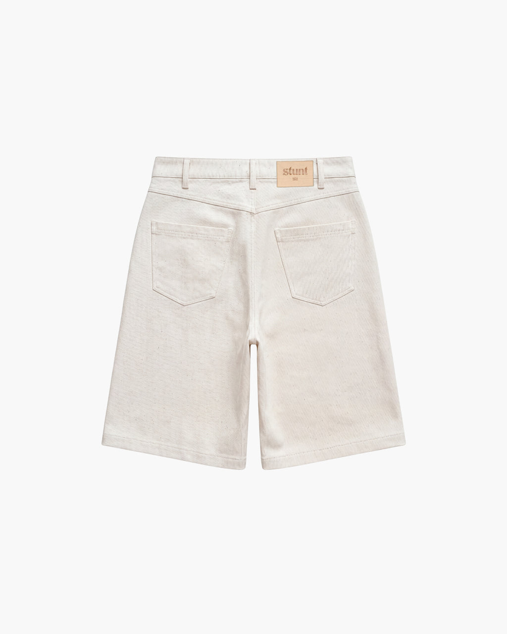 Ivory Cotton Bermuda Shorts