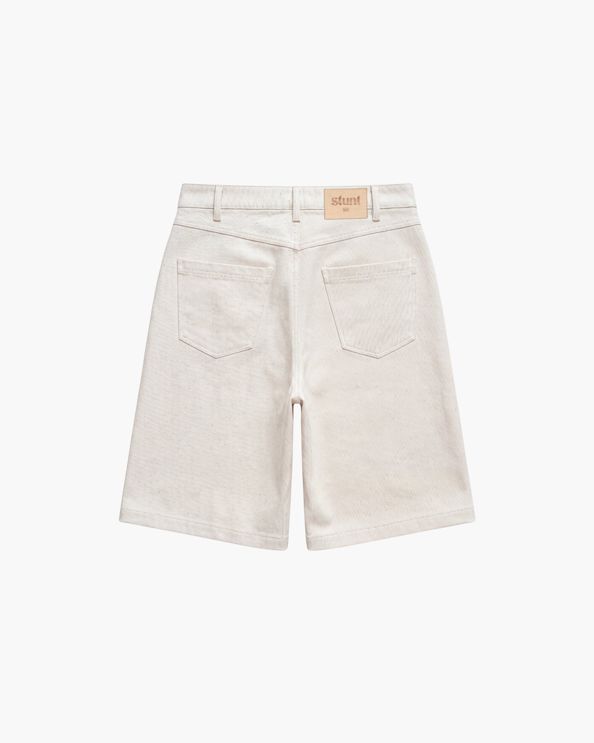 Ivory Cotton Bermuda Shorts