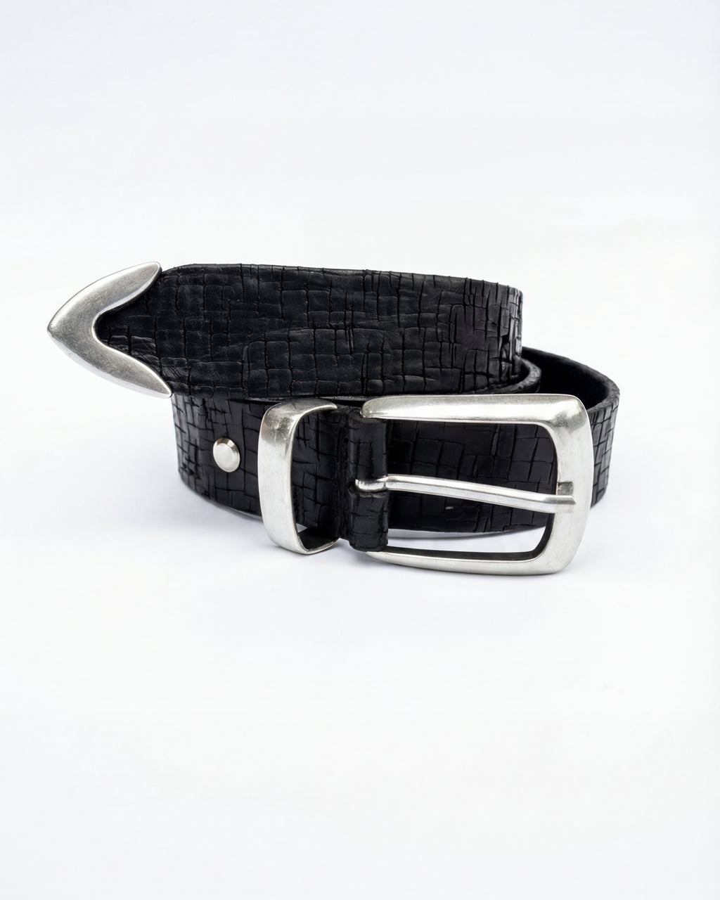 Stunt Black Croco Belt