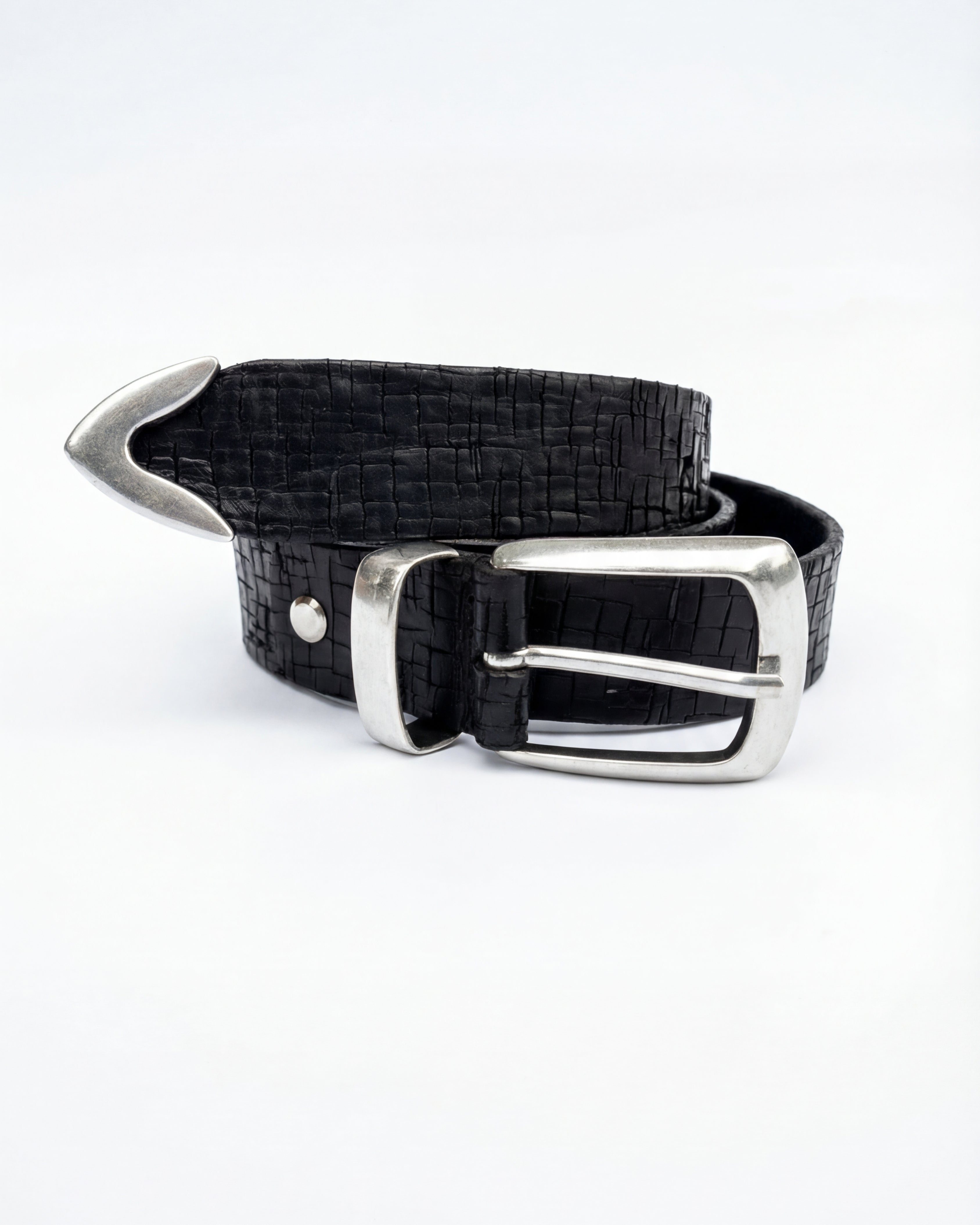 Stunt Black Croco Belt