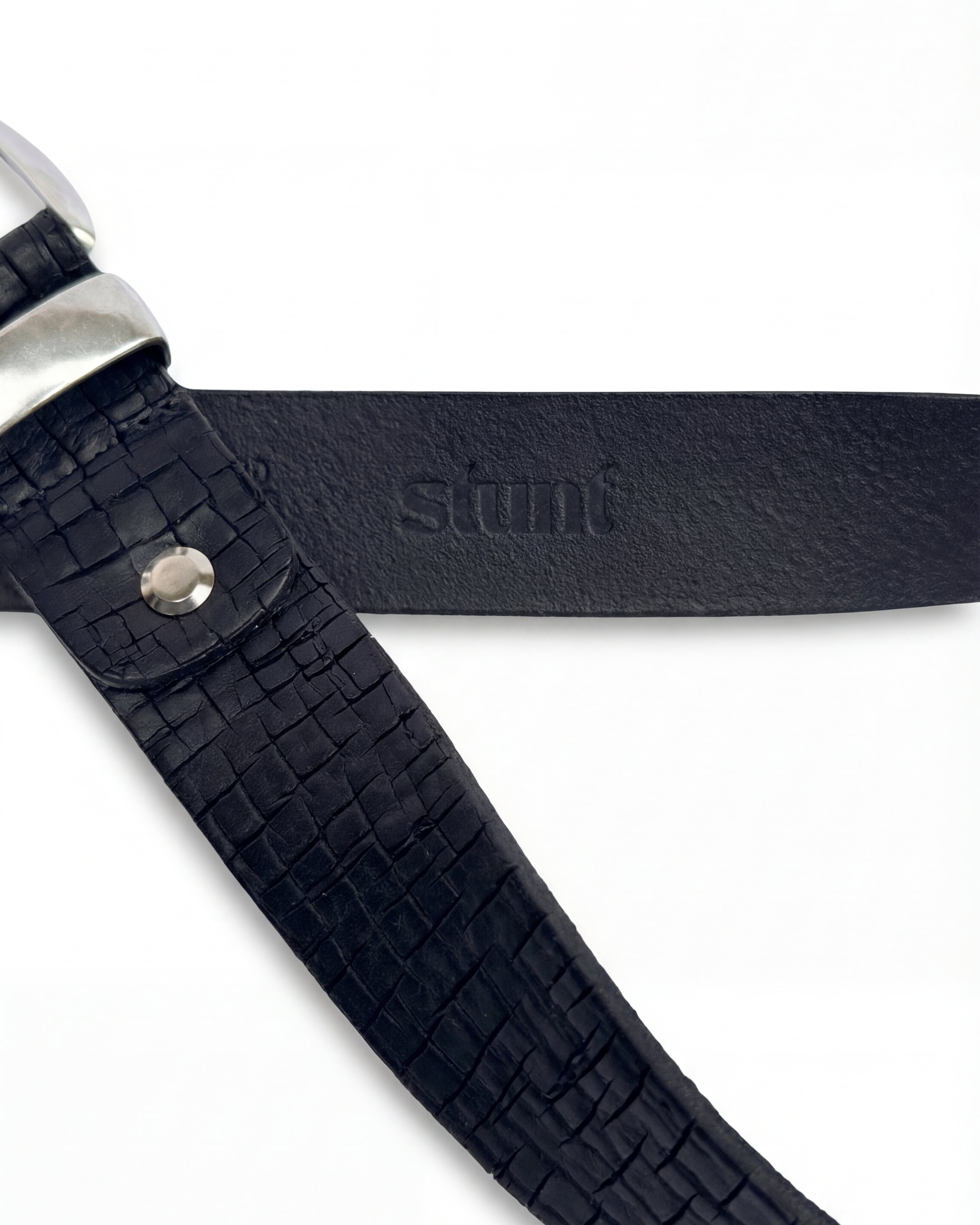 Stunt Black Croco Belt