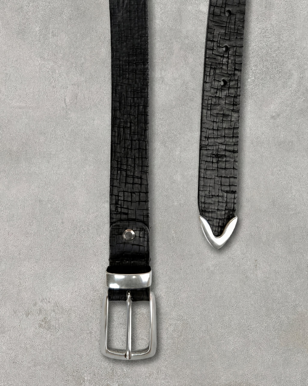Stunt Black Croco Belt