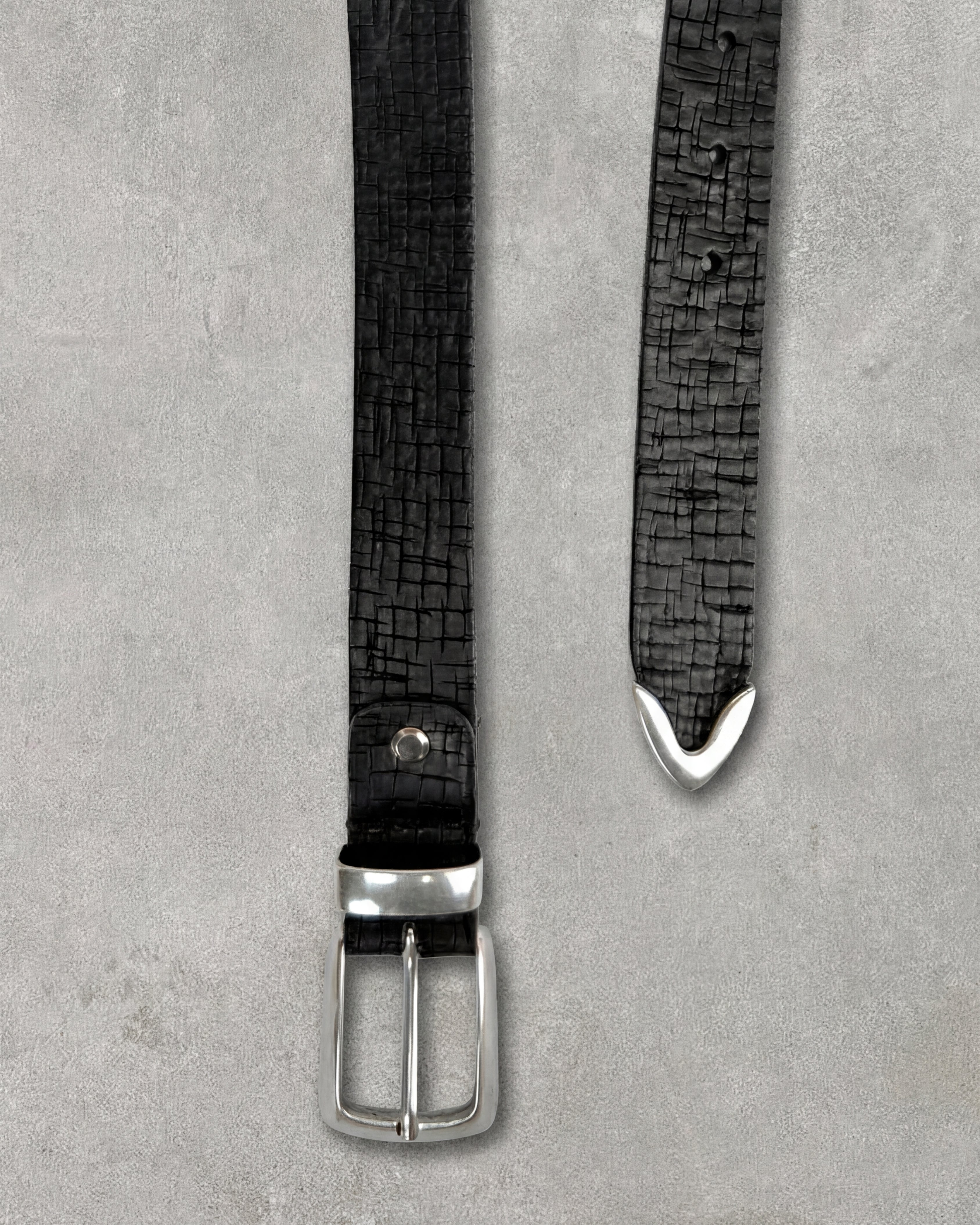 Stunt Black Croco Belt
