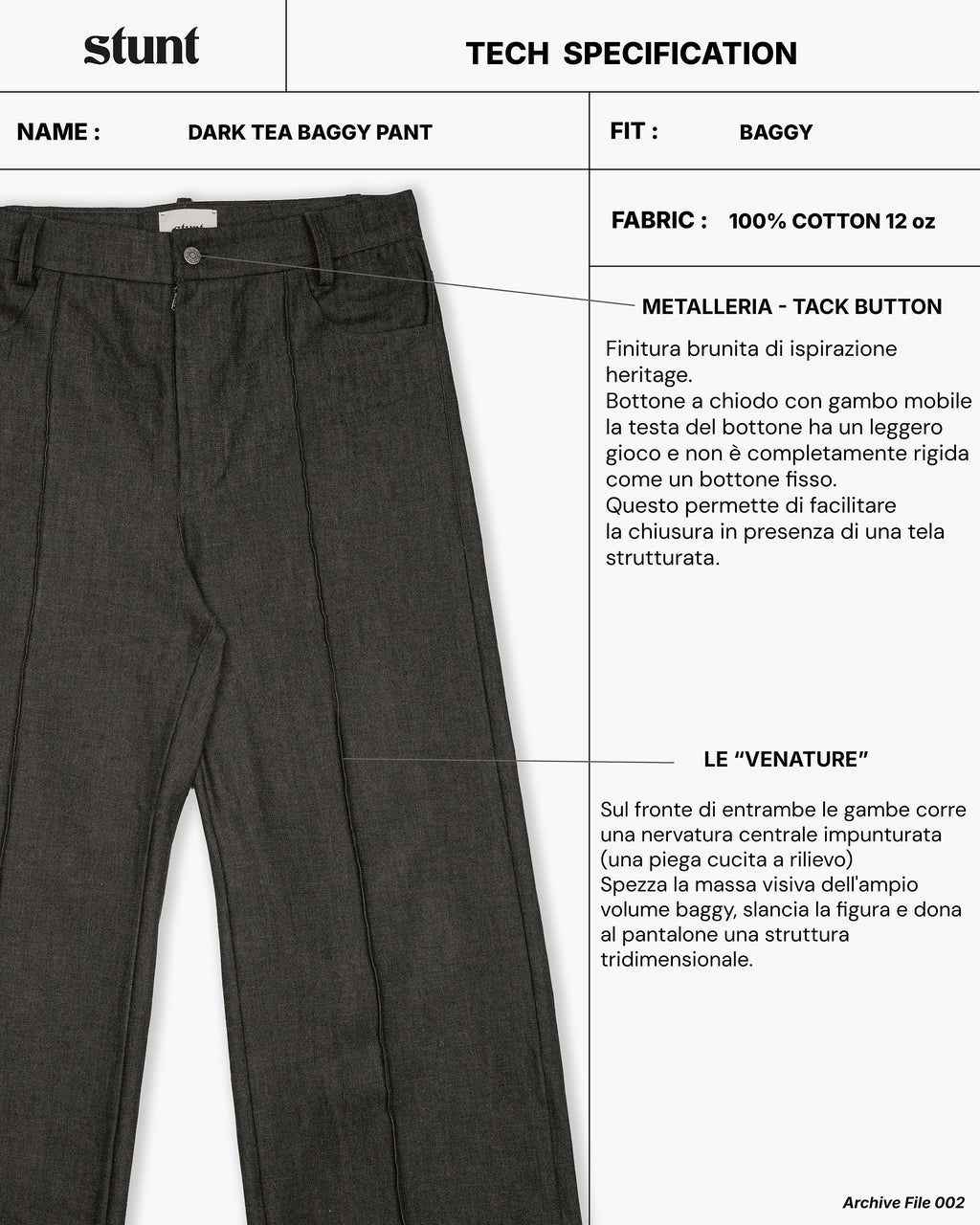 Concrete Black Baggy Denim Pant