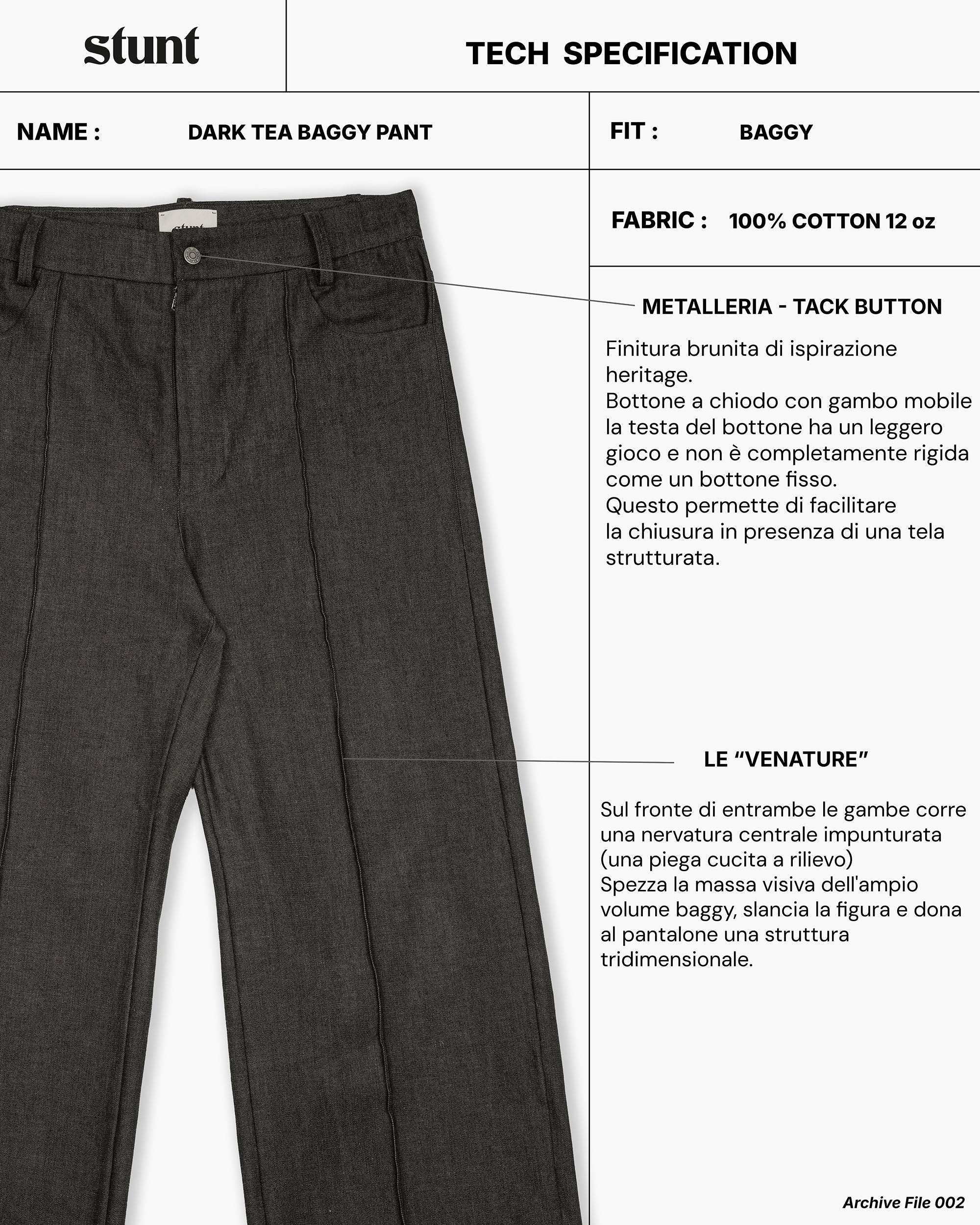 Concrete Black Baggy Denim Pant