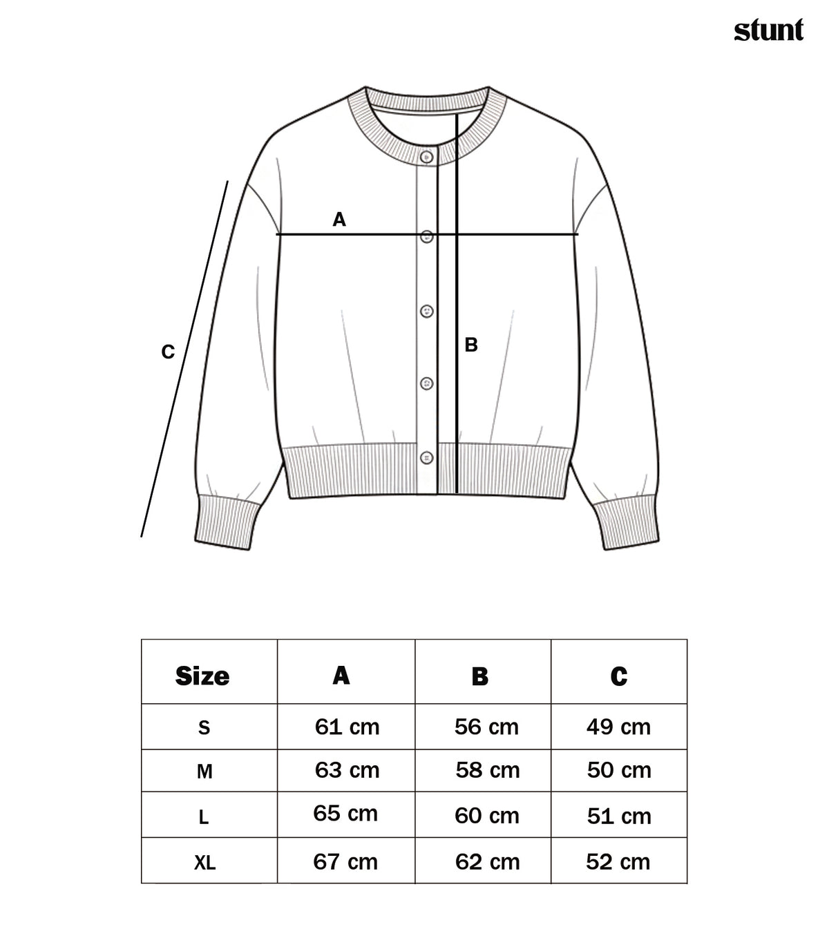 Sage Khaki Cotton Cardigan size guide