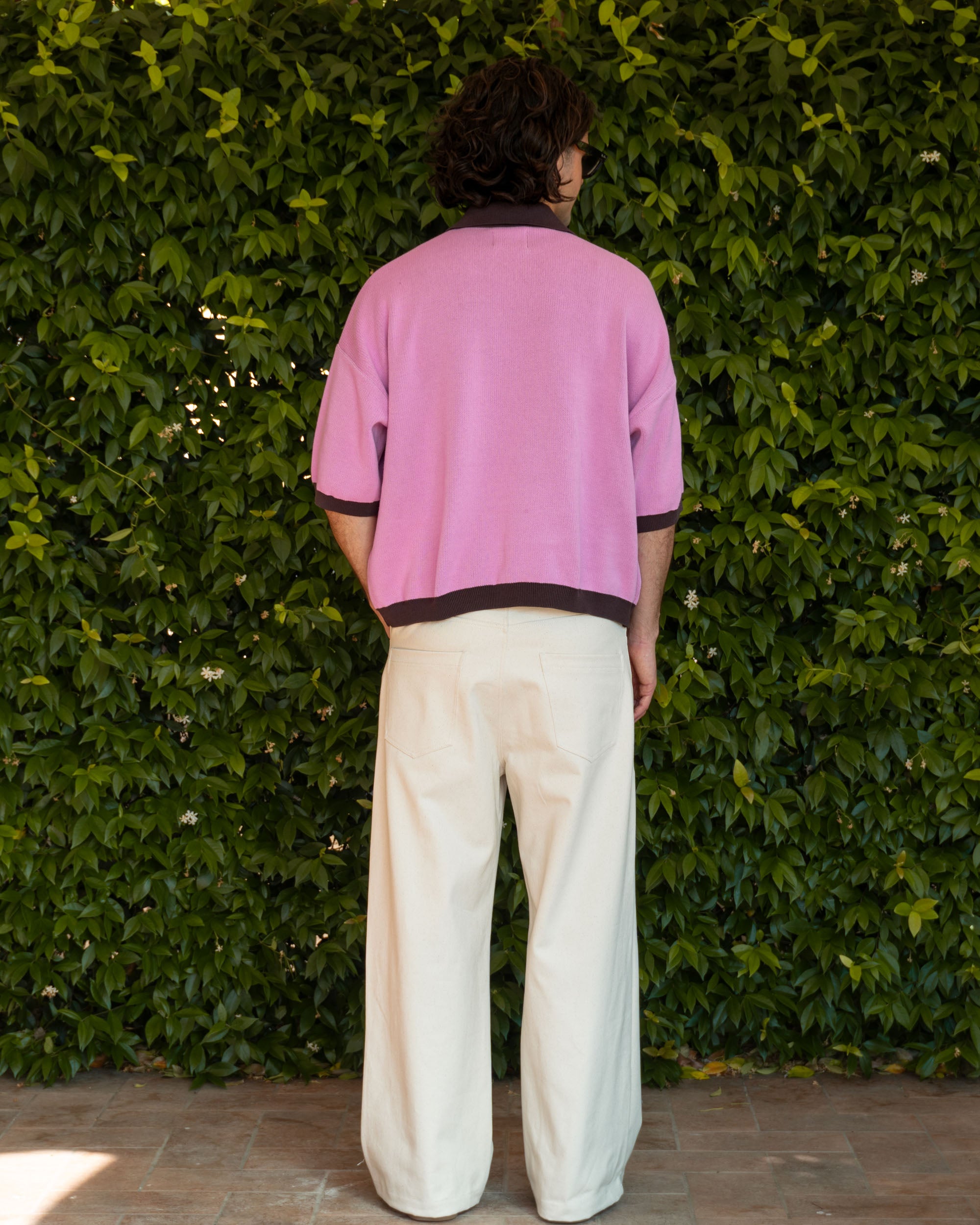 Cocoa Pink "Out of Class" Cotton Knit Polo