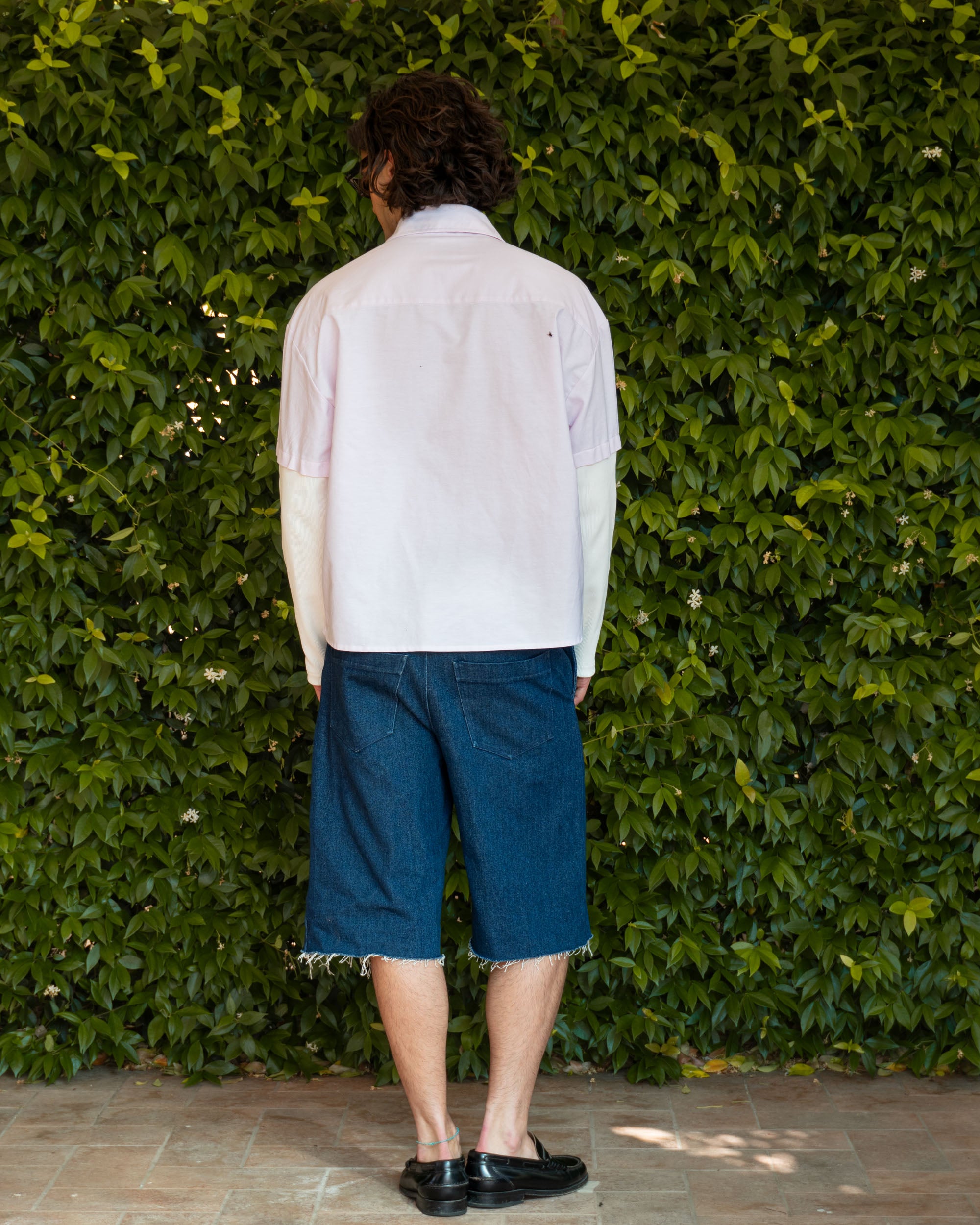 Chalk Pink Layered Oxford Shirt