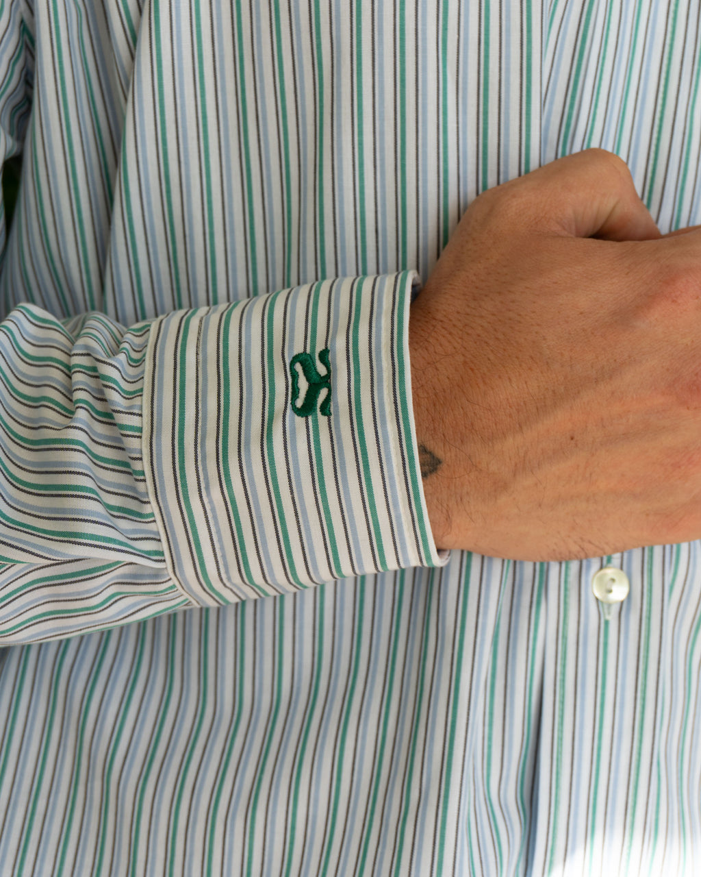 Lagoon Cotton Striped Shirt