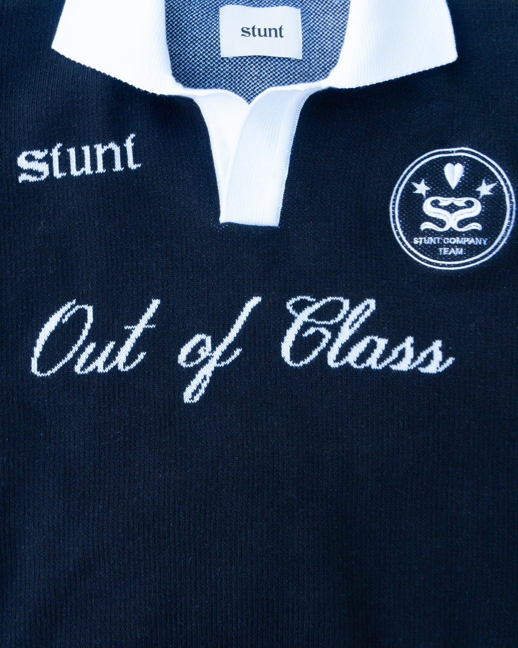 Jet Black "Out of Class" Cotton Knit Polo