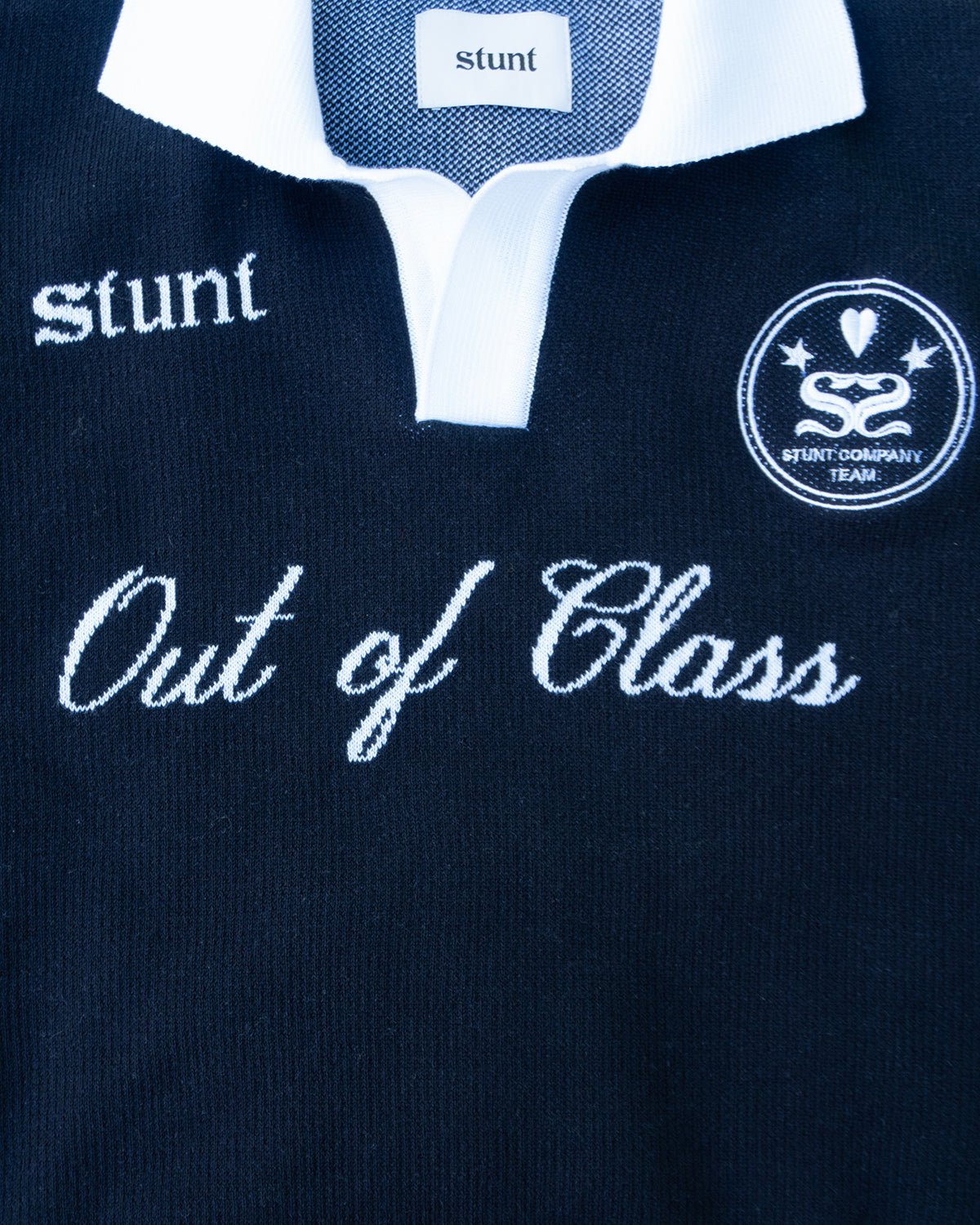 Jet Black "Out of Class" Cotton Knit Polo
