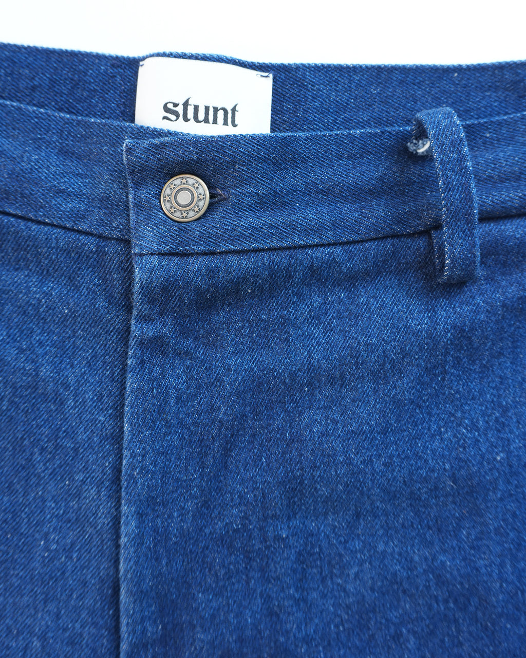 Indigo Raw Hem Denim Bermuda Shorts