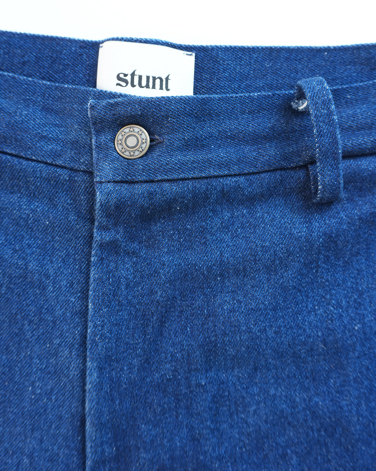 Indigo Raw Hem Denim Bermuda Shorts