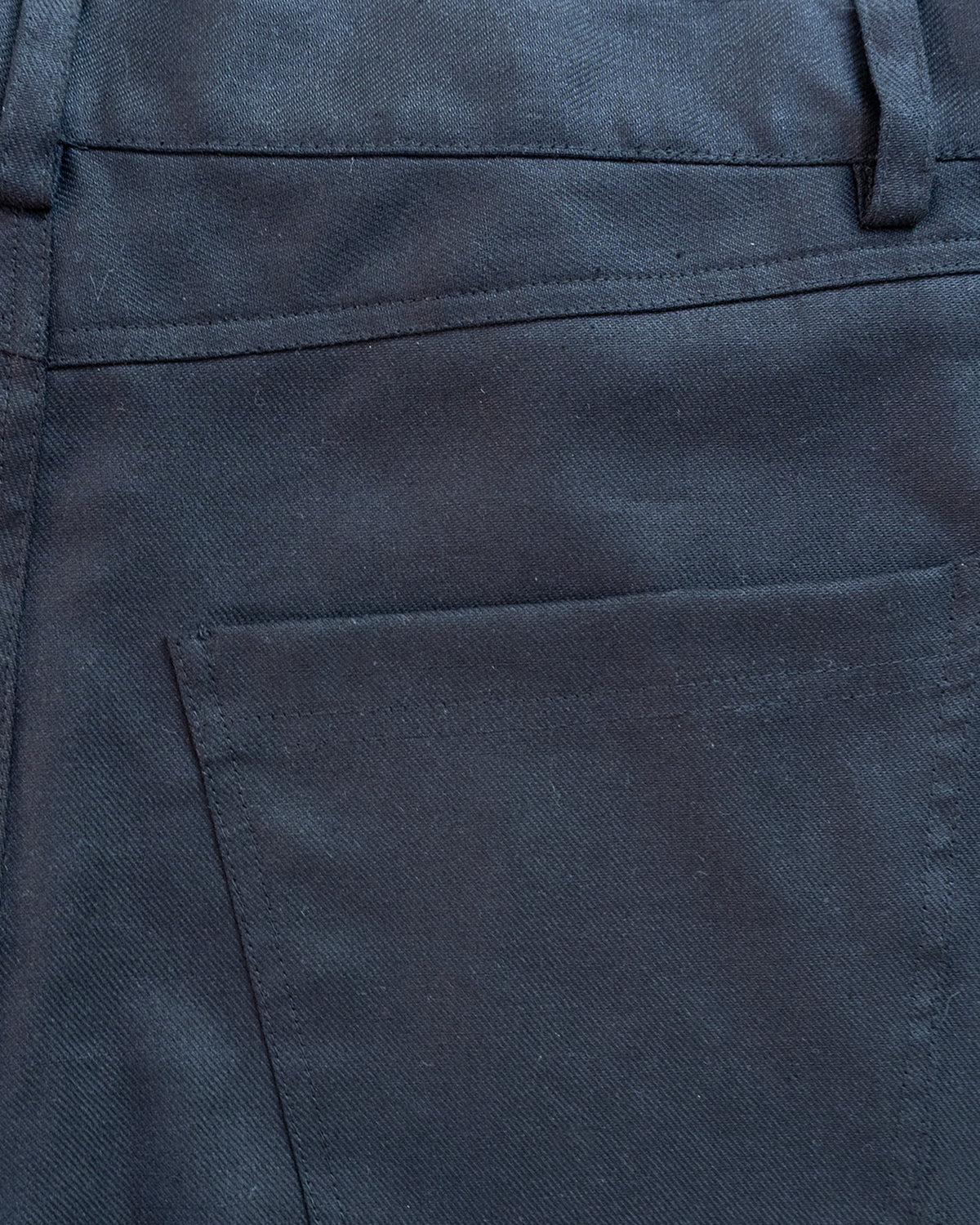 Jet Black Bootcut Linen Pants