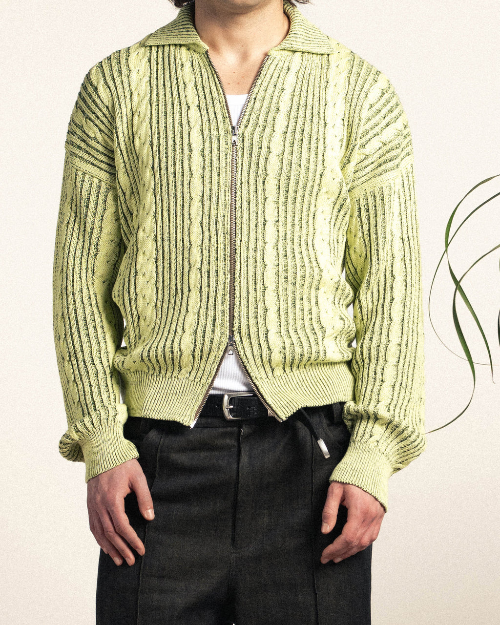 Lemon Full Zip Cardigan