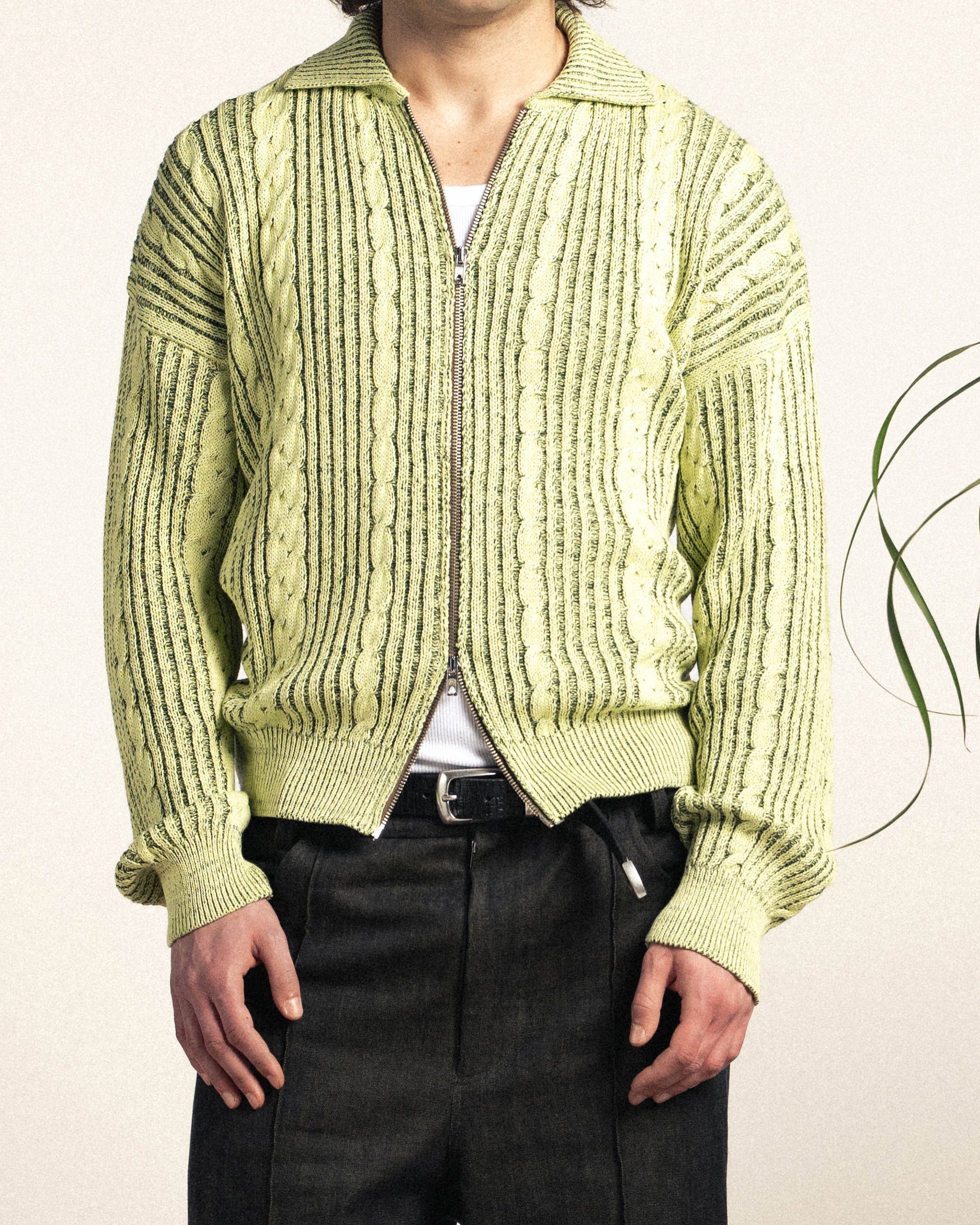 Lemon Full Zip Cardigan