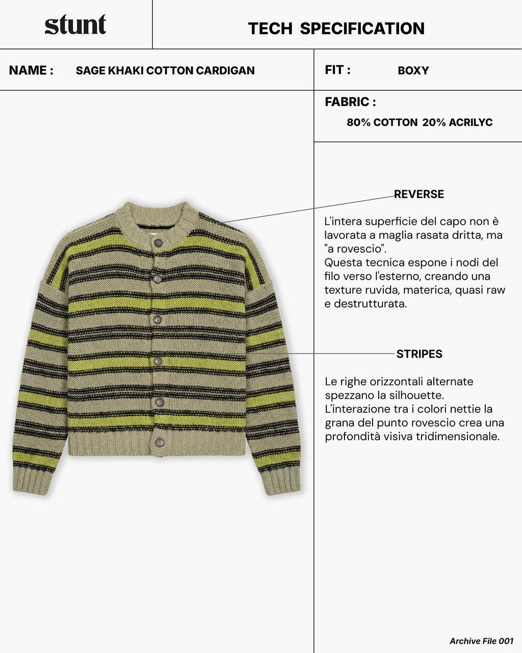 Sage Khaki Cotton Cardigan