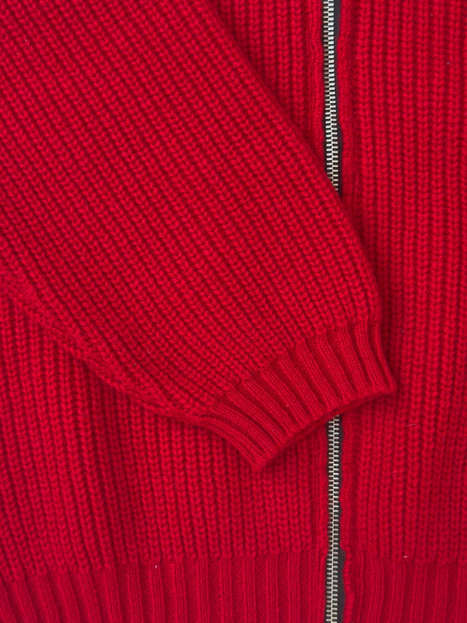 Wool Cashmere Full Zip Cardigan