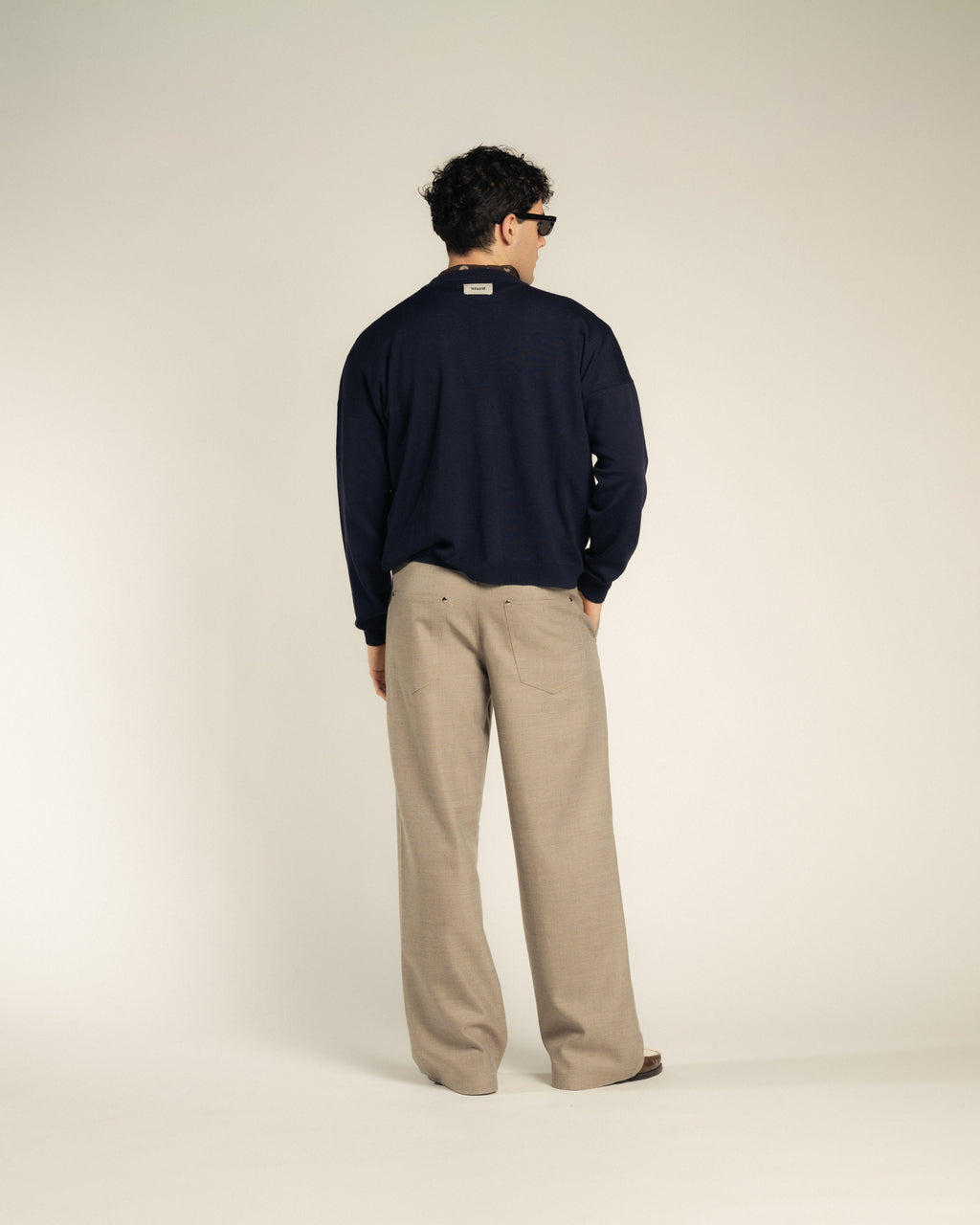 Crew Neck Merino Extrafine Cardigan