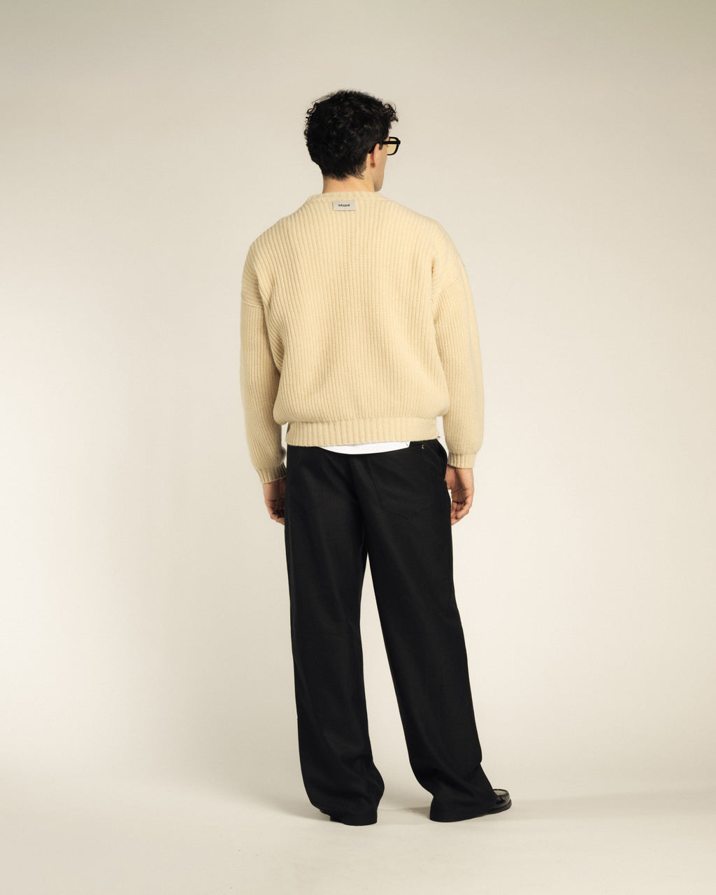 Wool Cashmere Crew Neck