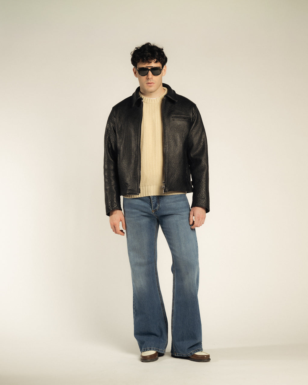 Black Grain Leather Jacket