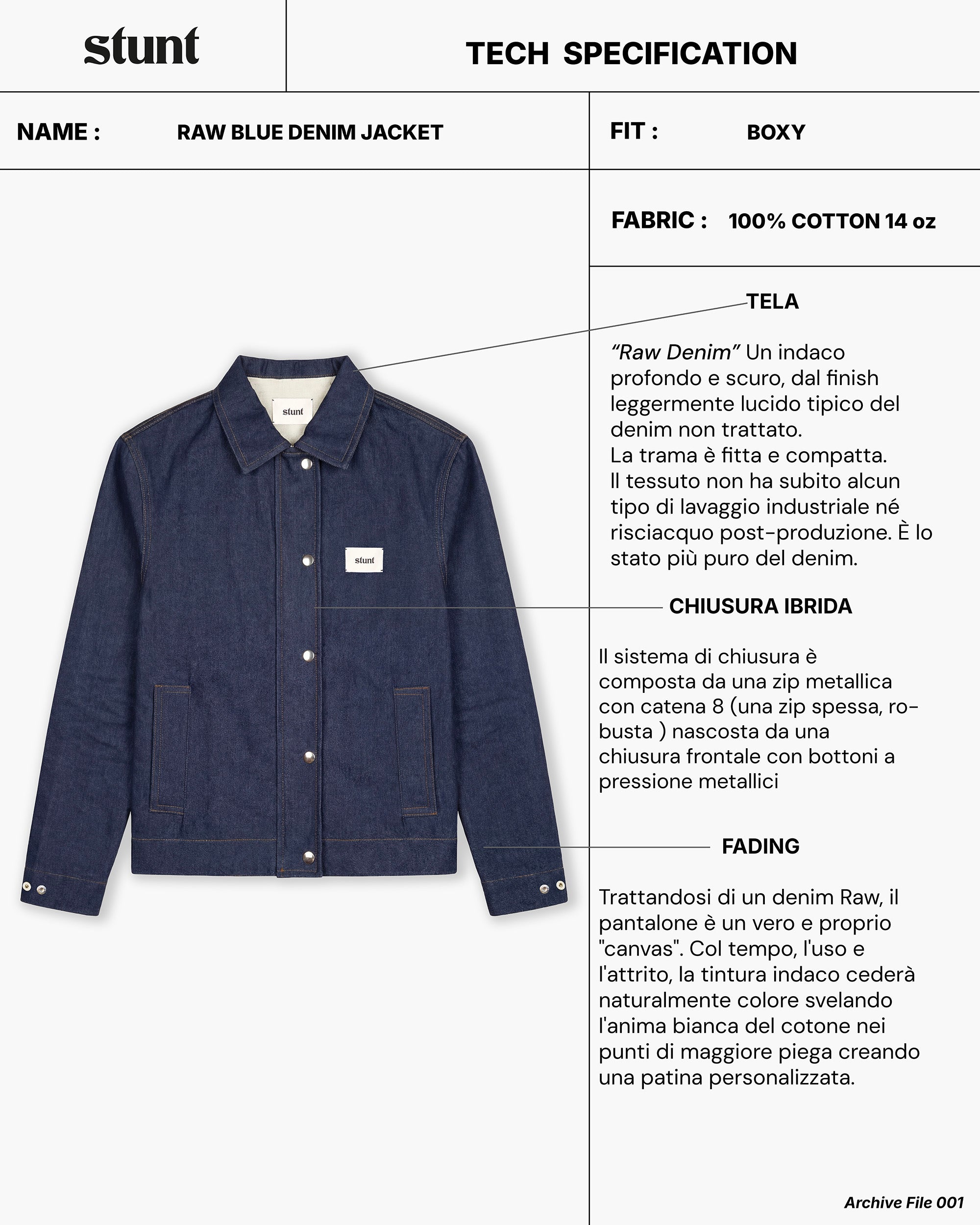 Raw Blue Denim Jacket
