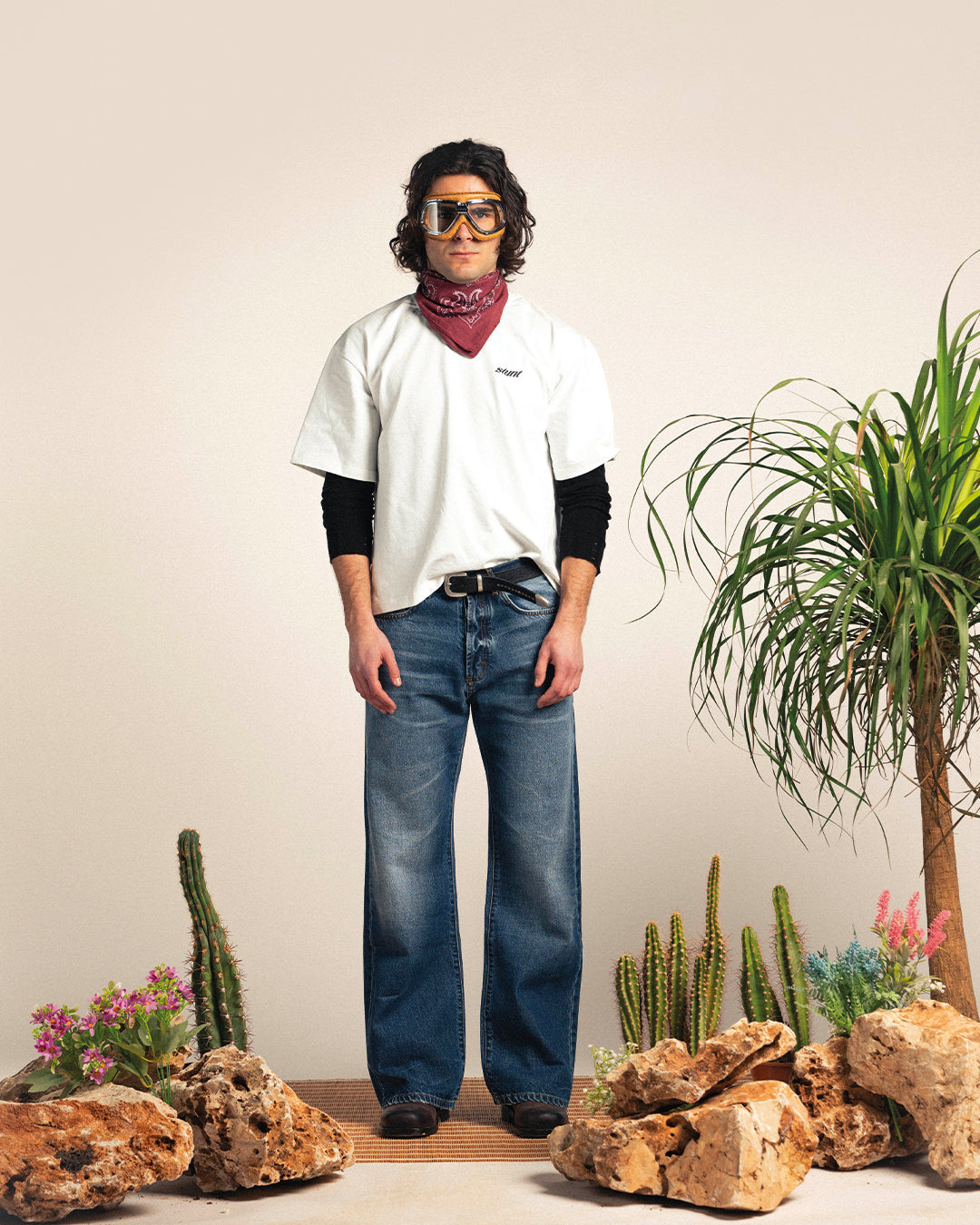 Washed Blue Bootcut Denim