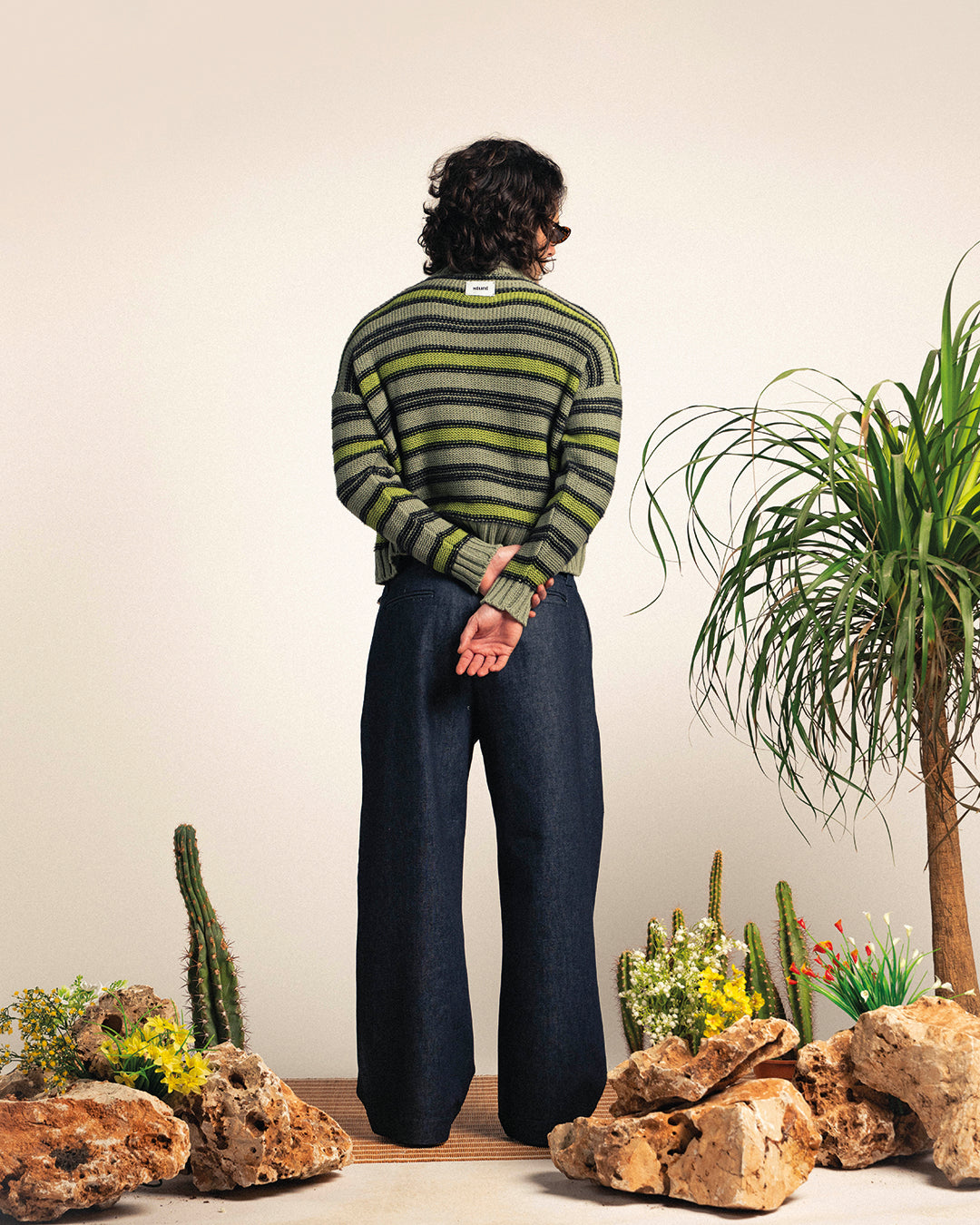 Sage Khaki Cotton Cardigan