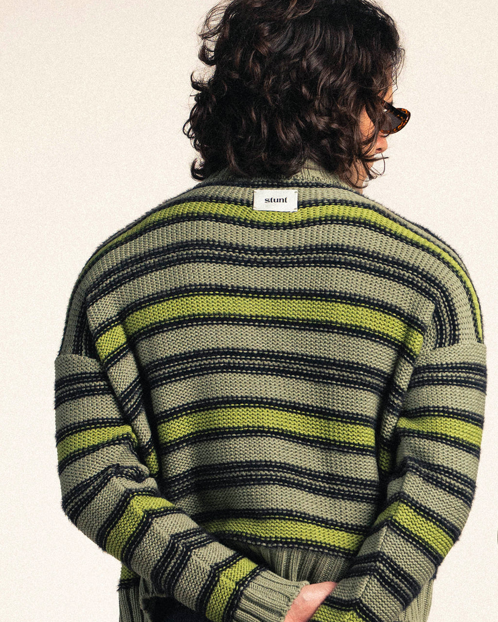 Sage Khaki Cotton Cardigan