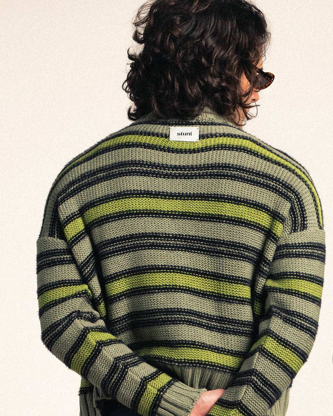 Sage Khaki Cotton Cardigan