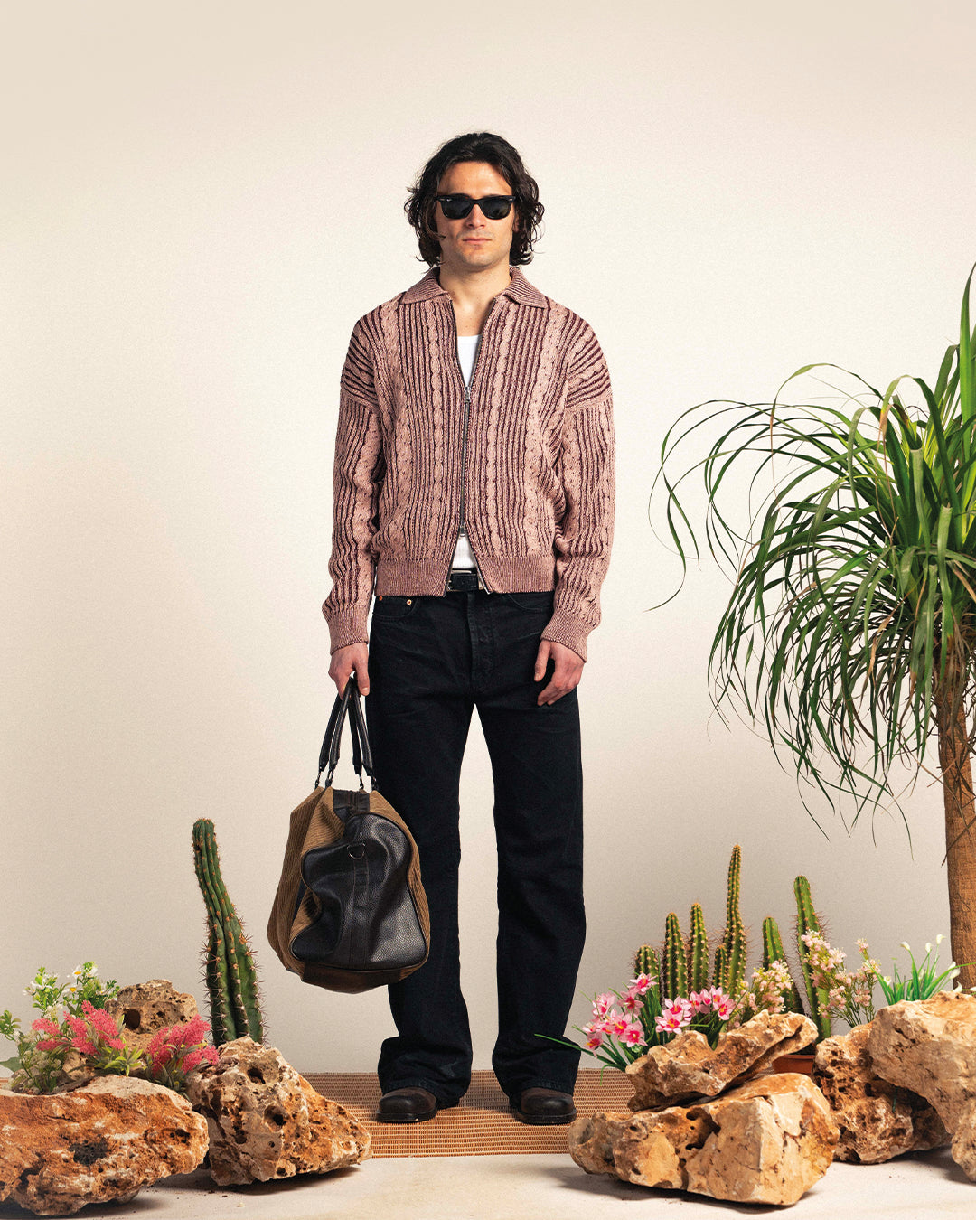 Rosewood Full Zip Cardigan