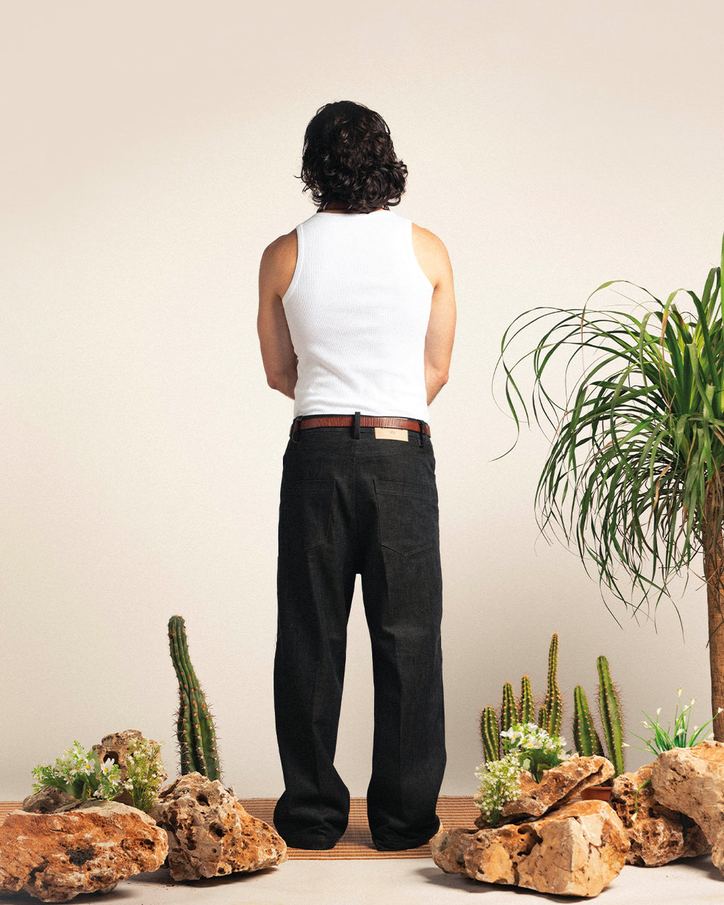 Concrete Black Baggy Denim Pant