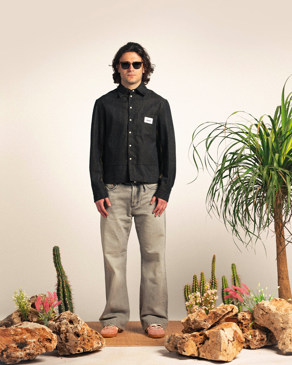 Concrete Black Double Denim Shirt