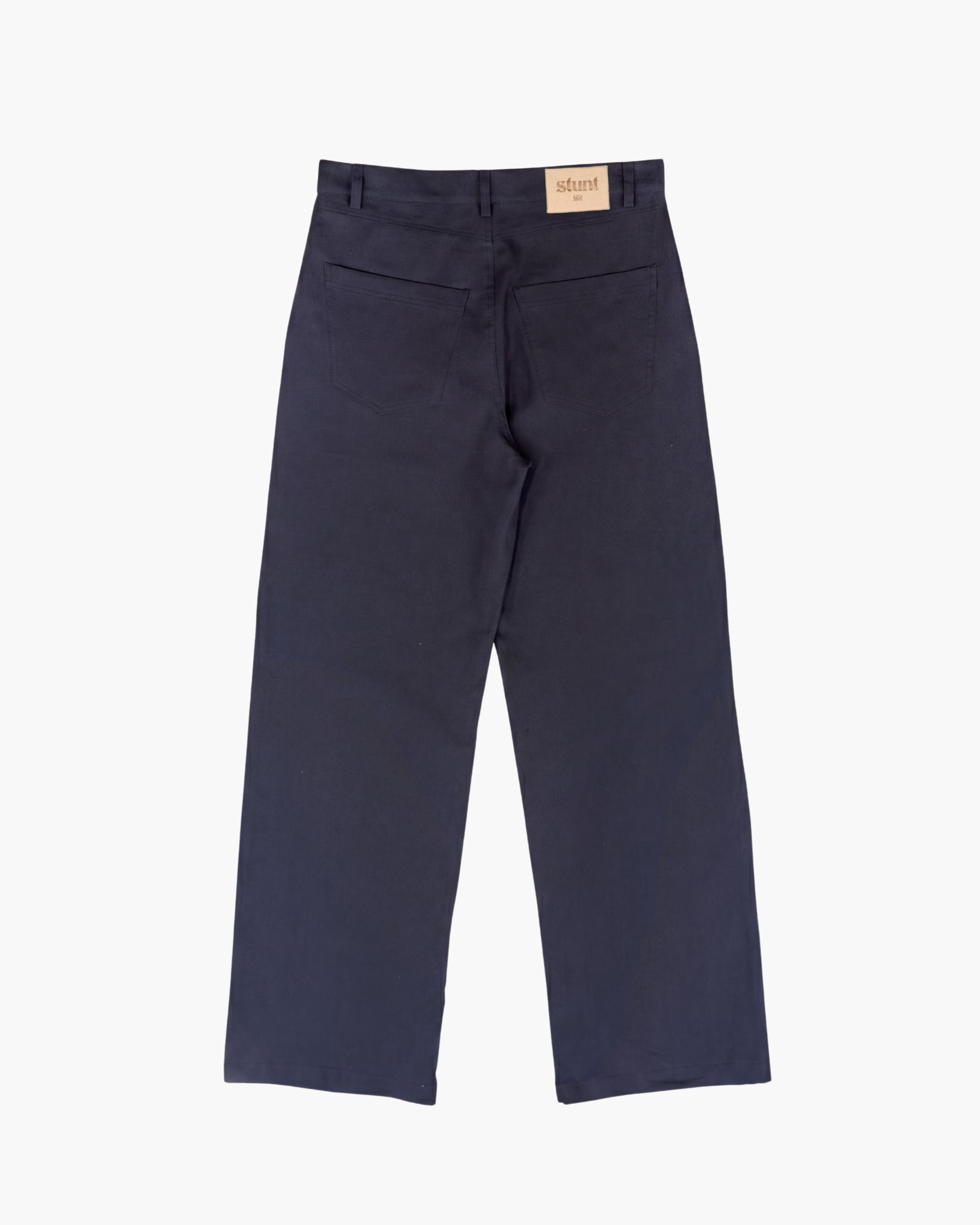 Indigo Bootcut Linen Pants