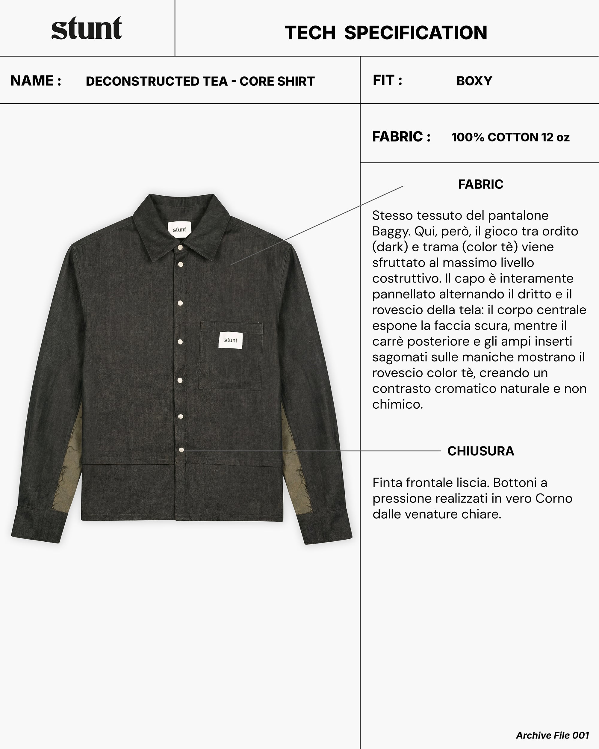 Concrete Black Double Denim Shirt