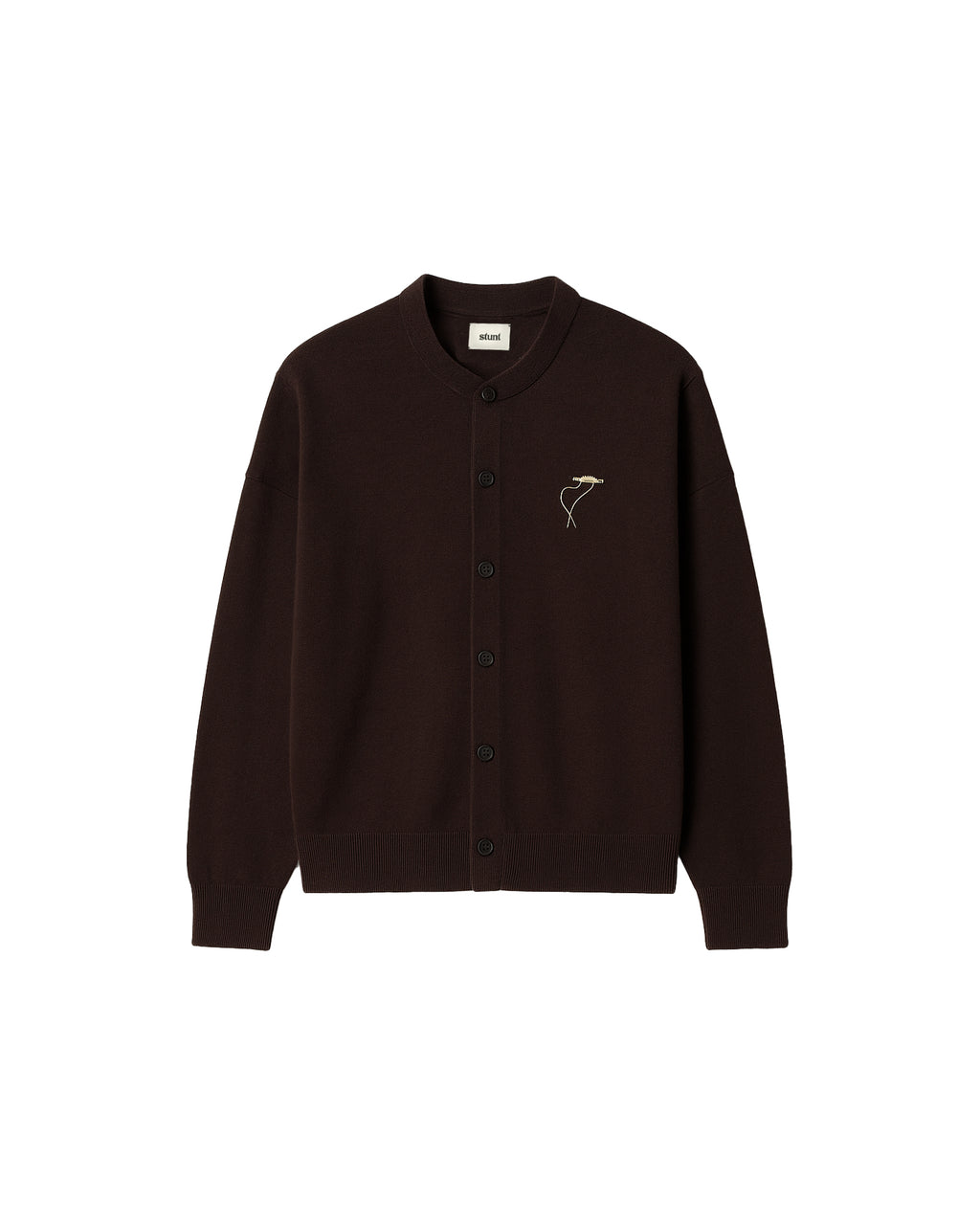 Crew Neck Merino Extrafine Cardigan