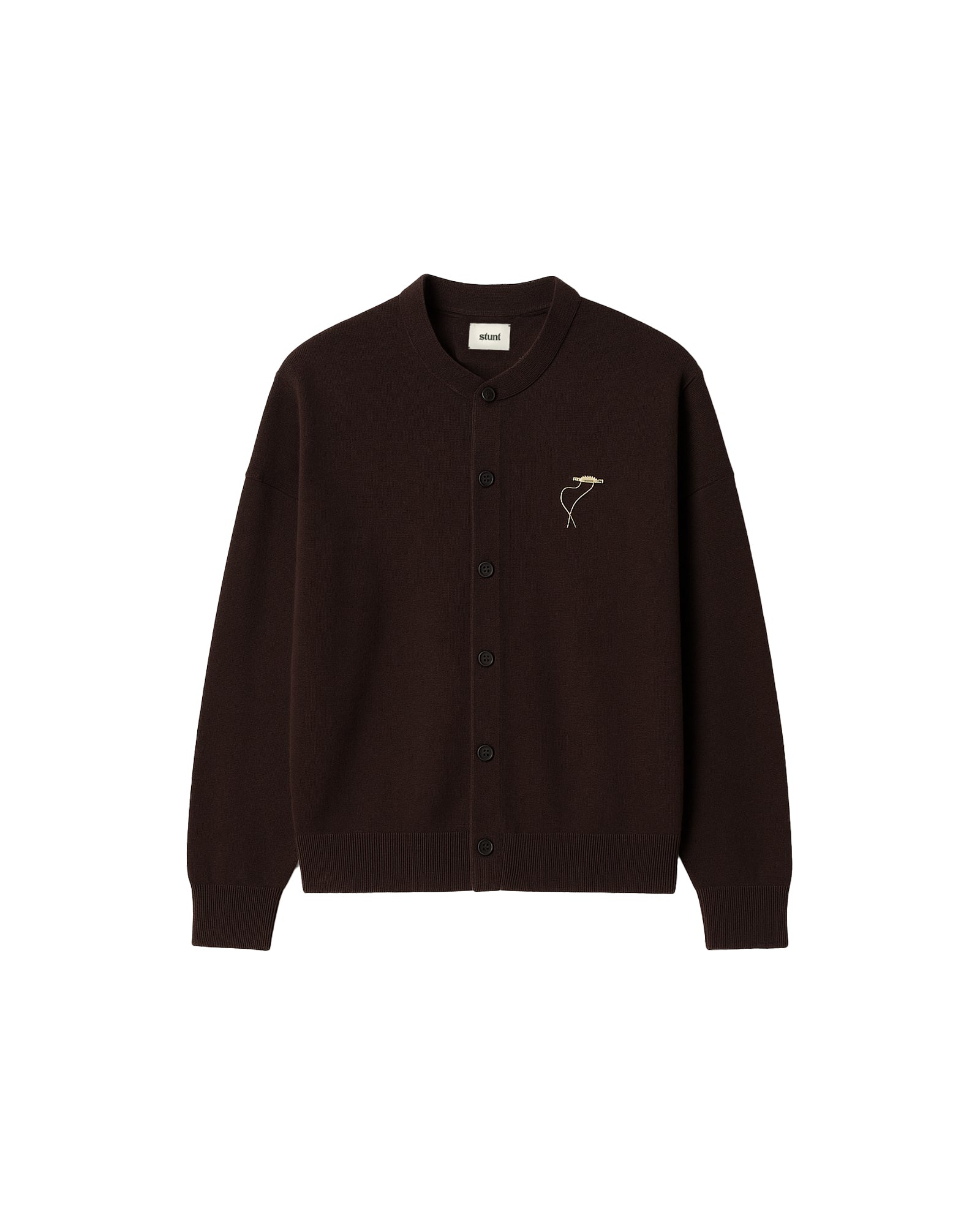 Crew Neck Merino Extrafine Cardigan